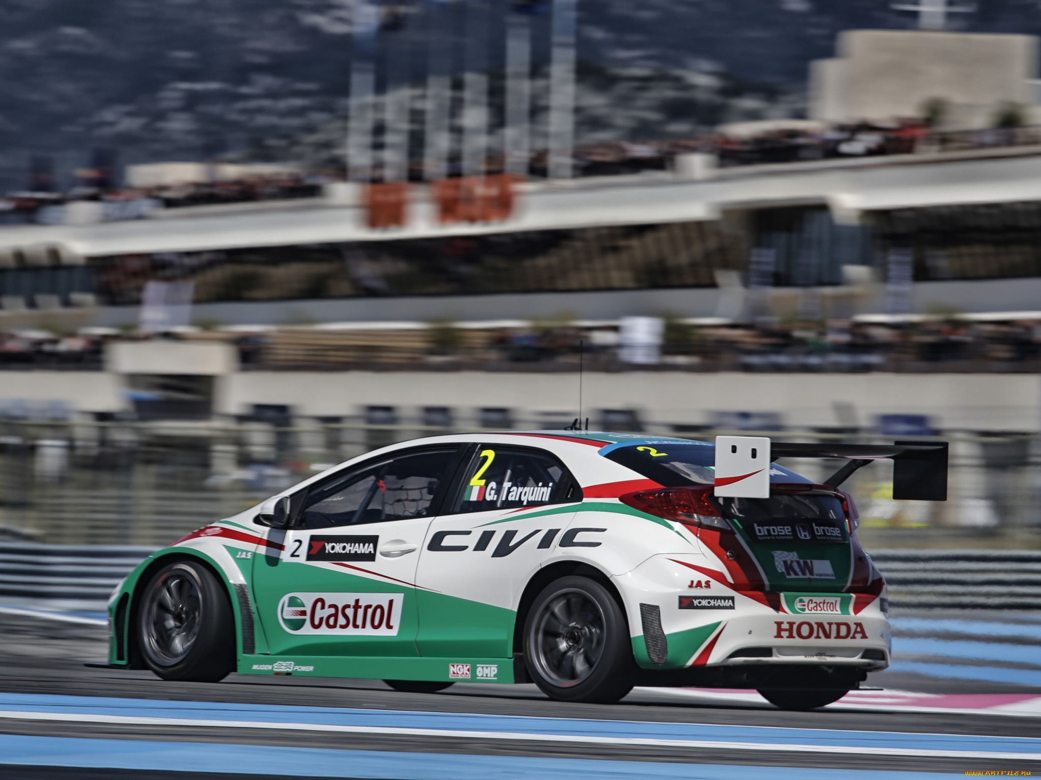 спорт, автоспорт, honda, civic, wtcc, 2014, гонка, скорость