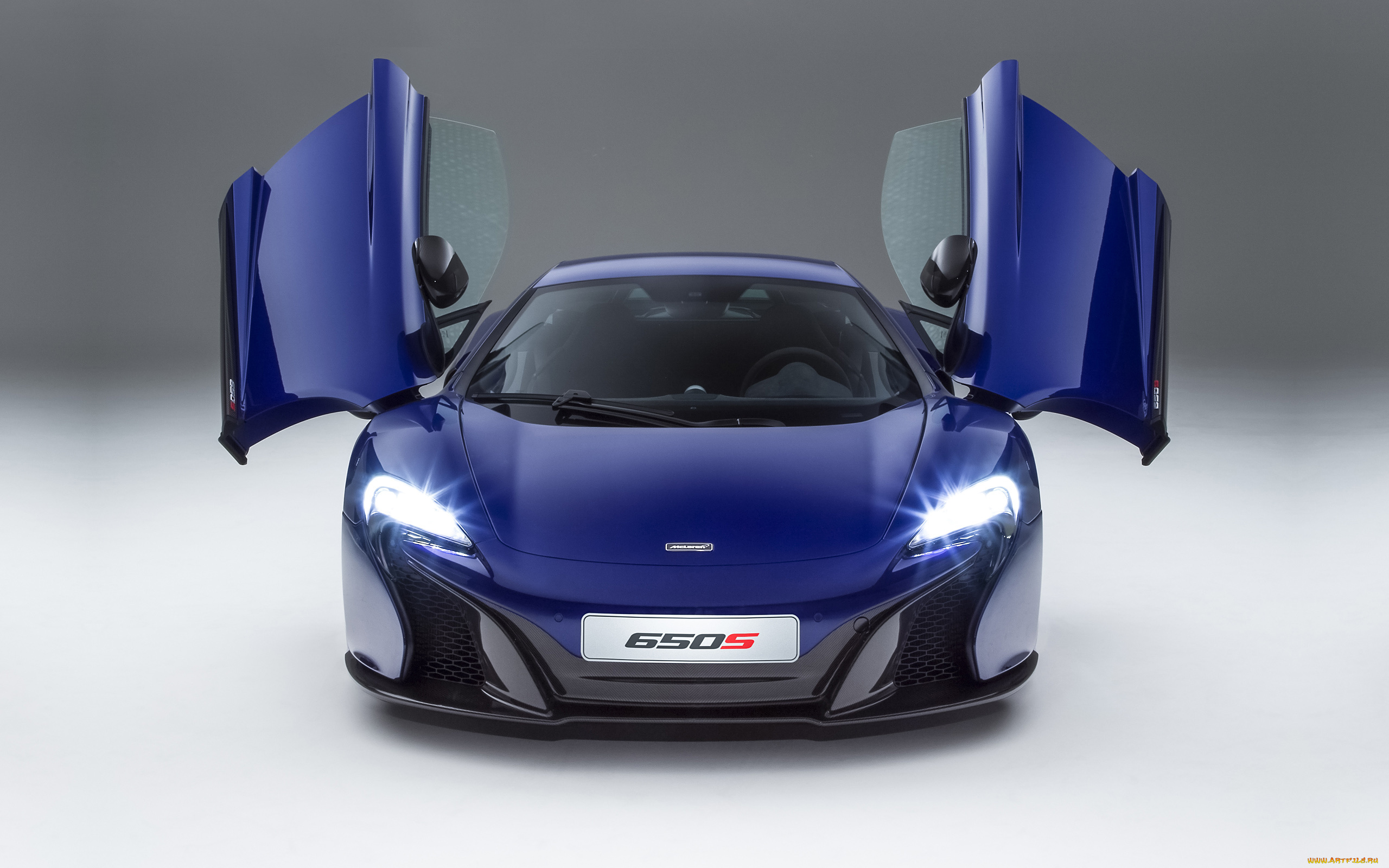 автомобили, mclaren, v6, 650s, 2015, синий