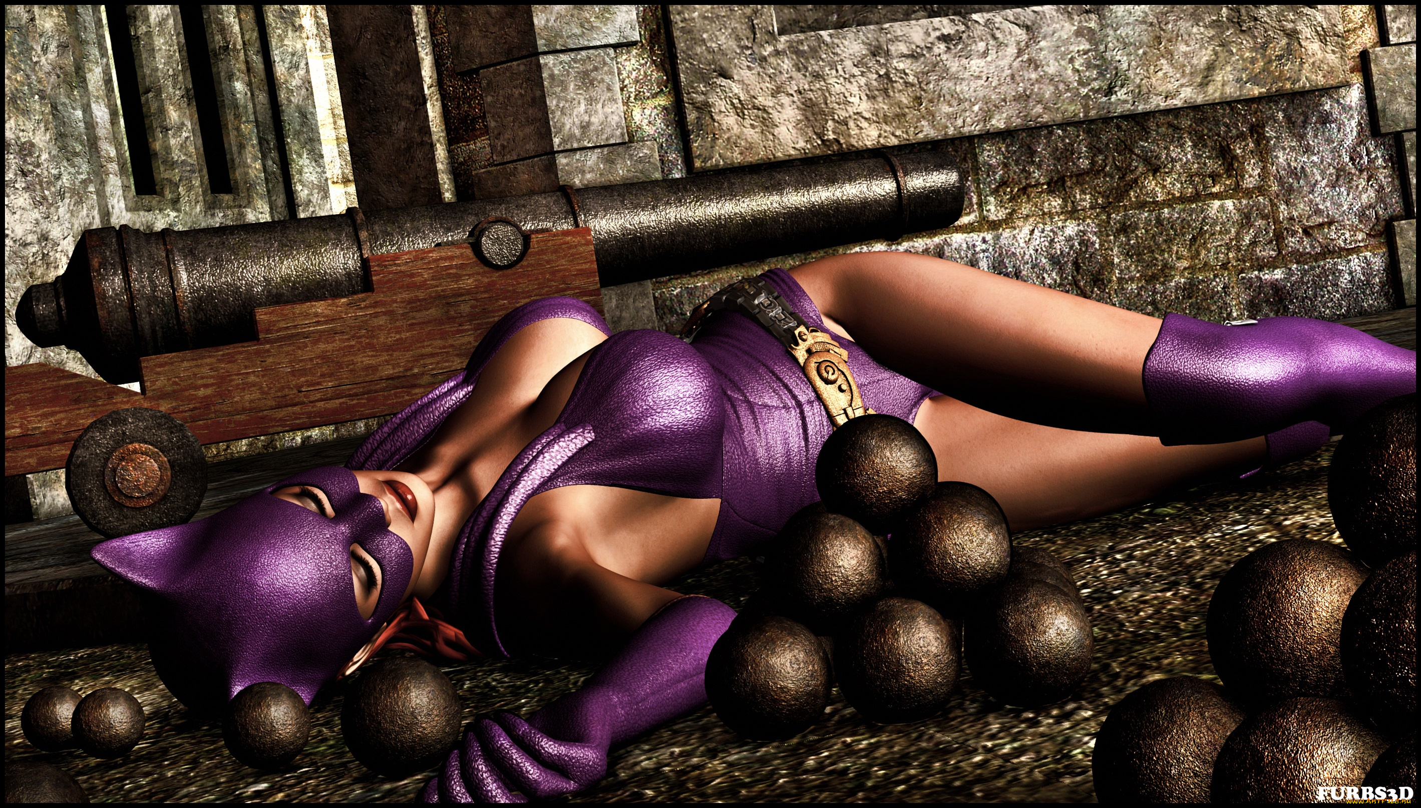 3д, графика, fantasy, , фантазия, ядра, гармата, супермен