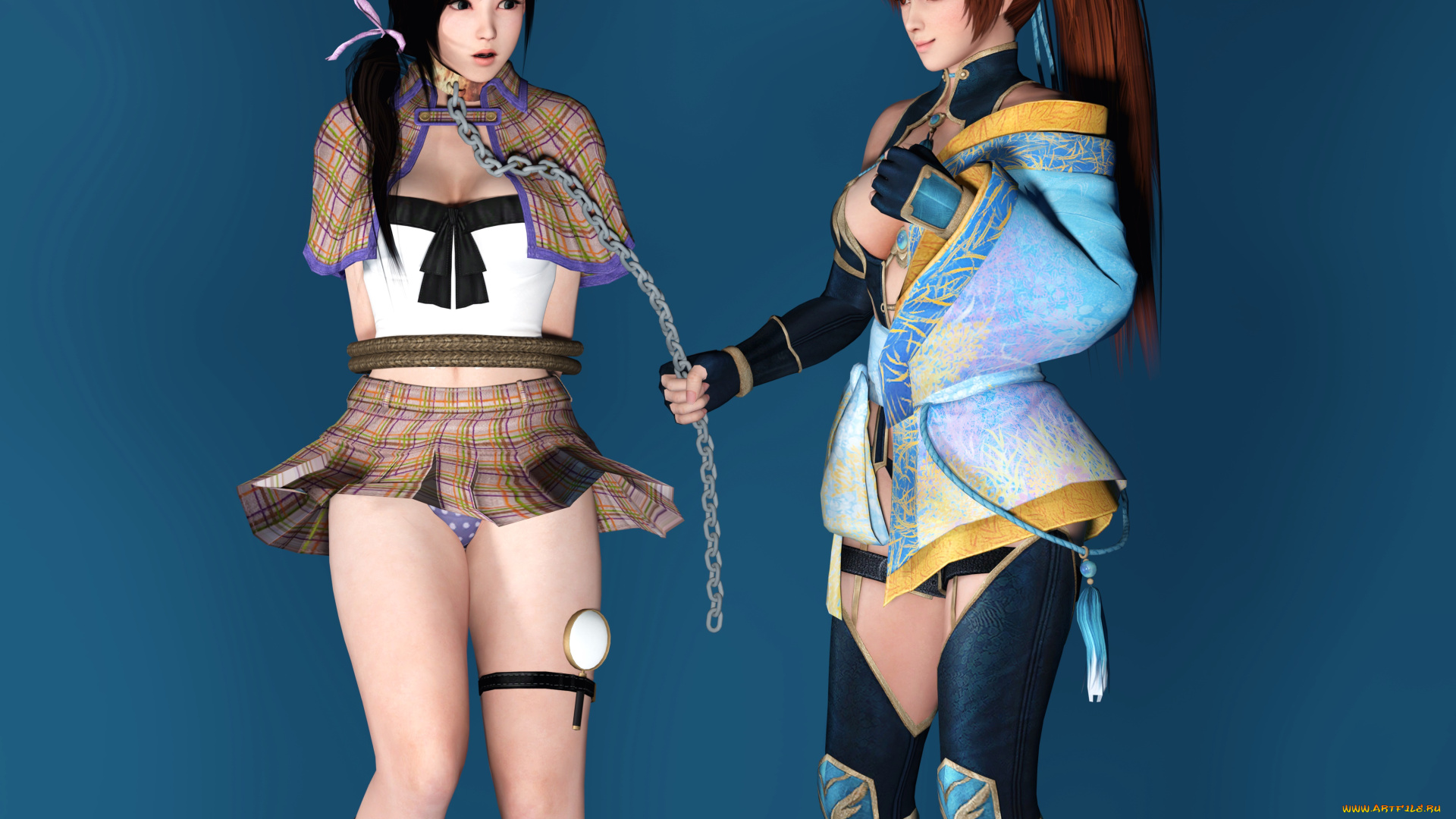 3д, графика, аниме, , anime, взгляд, девушки, фон