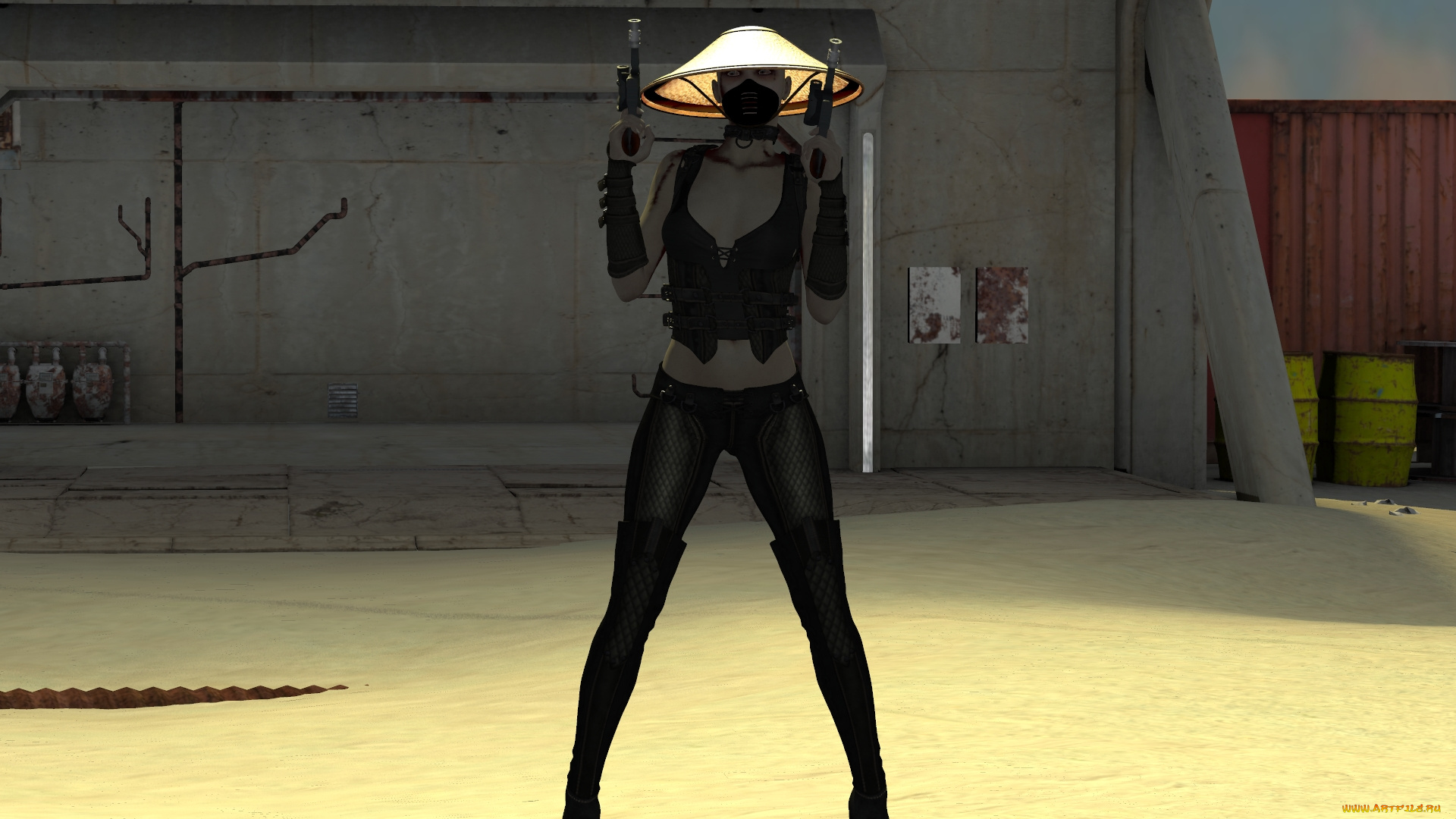 3д, графика, фантазия, , fantasy, взгляд, фон, оружие, девушка