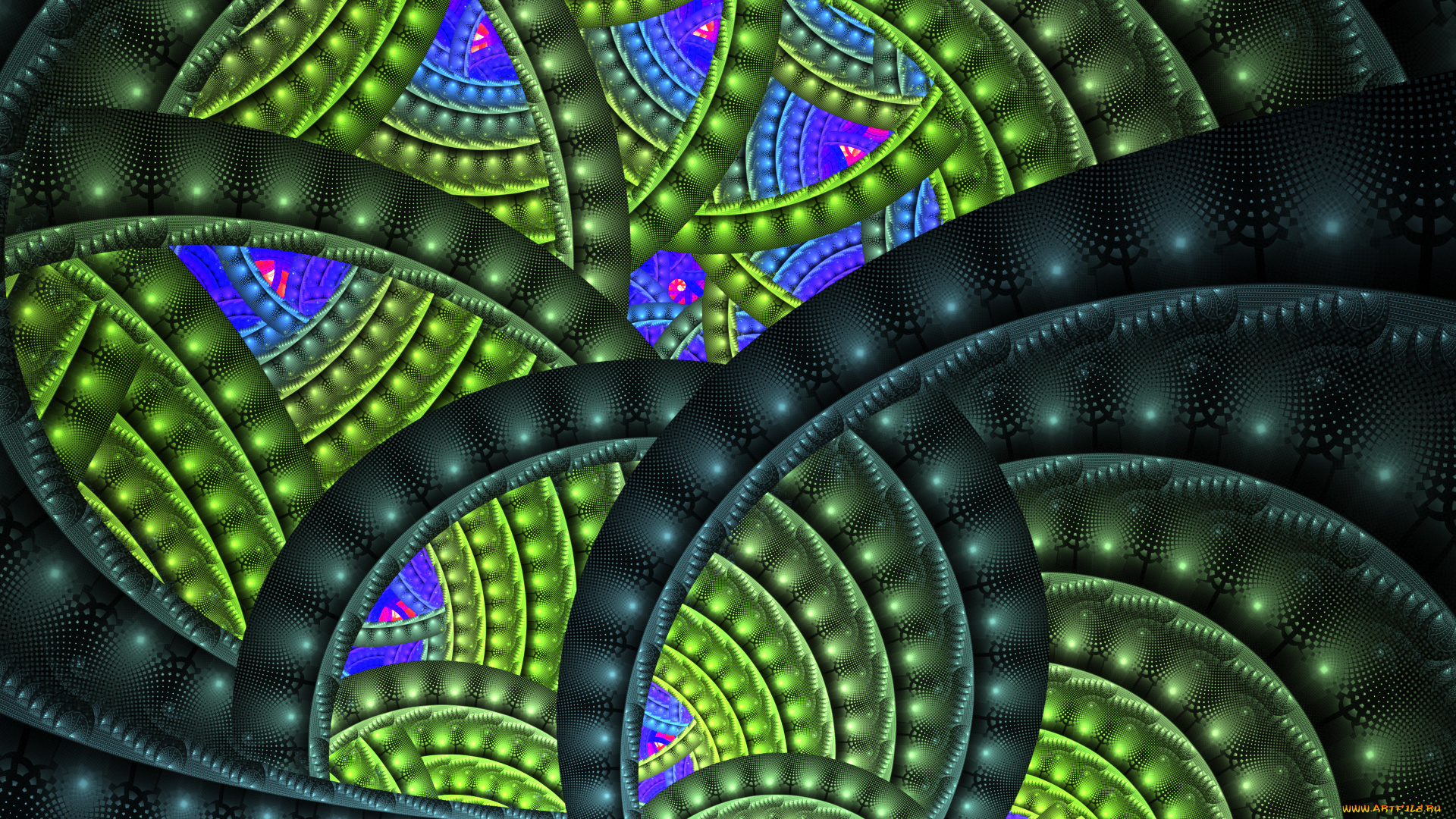 3д, графика, фракталы, , fractal, фон, узор, цвета