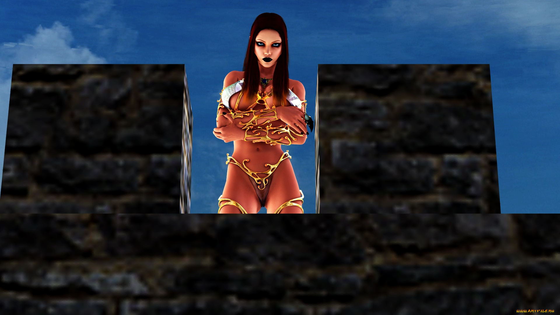 3д, графика, люди, , people, девушка, фон, взгляд