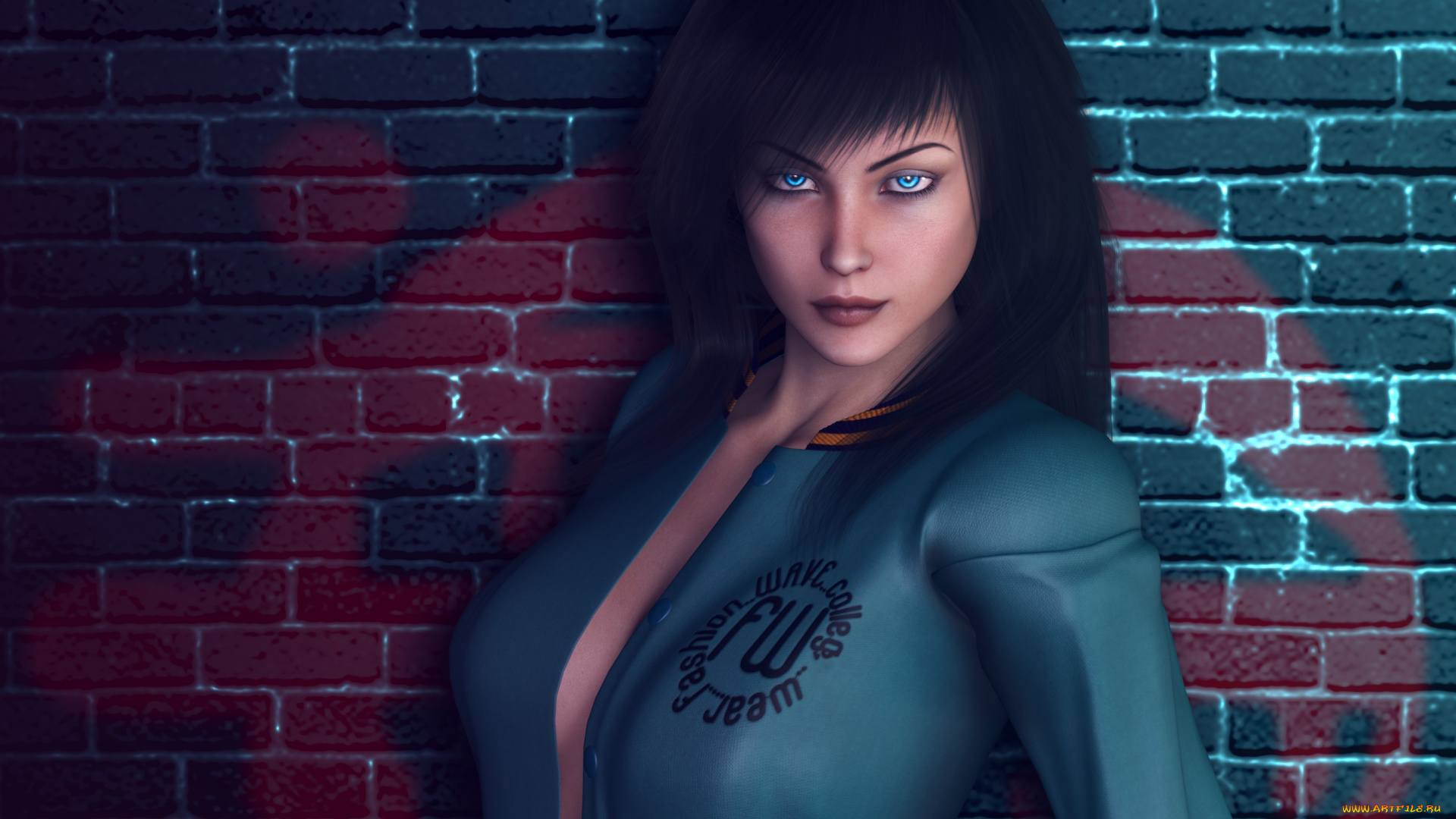 3д, графика, люди, , people, фон, взгляд, девушка