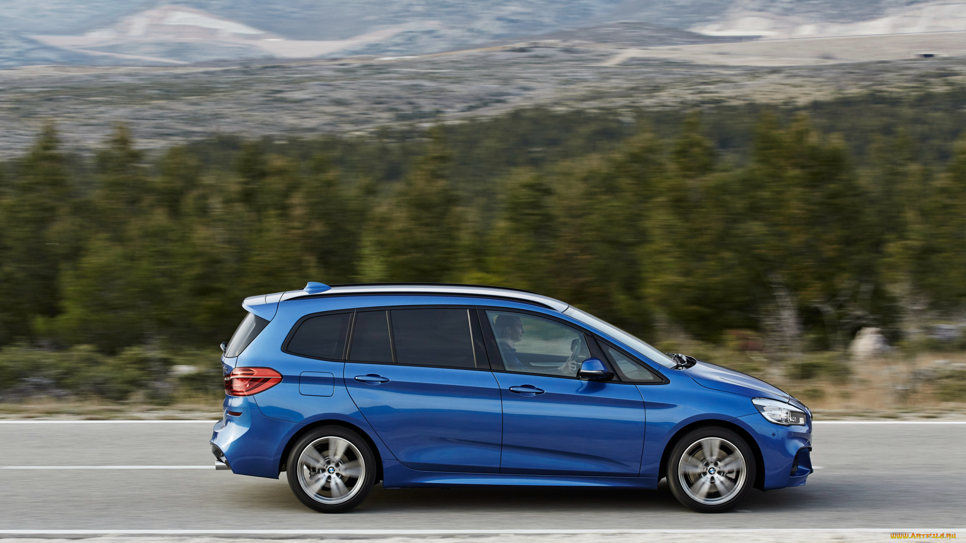 автомобили, bmw, 220i, gran, tourer, m, sport, package, f46, 2015г, синий