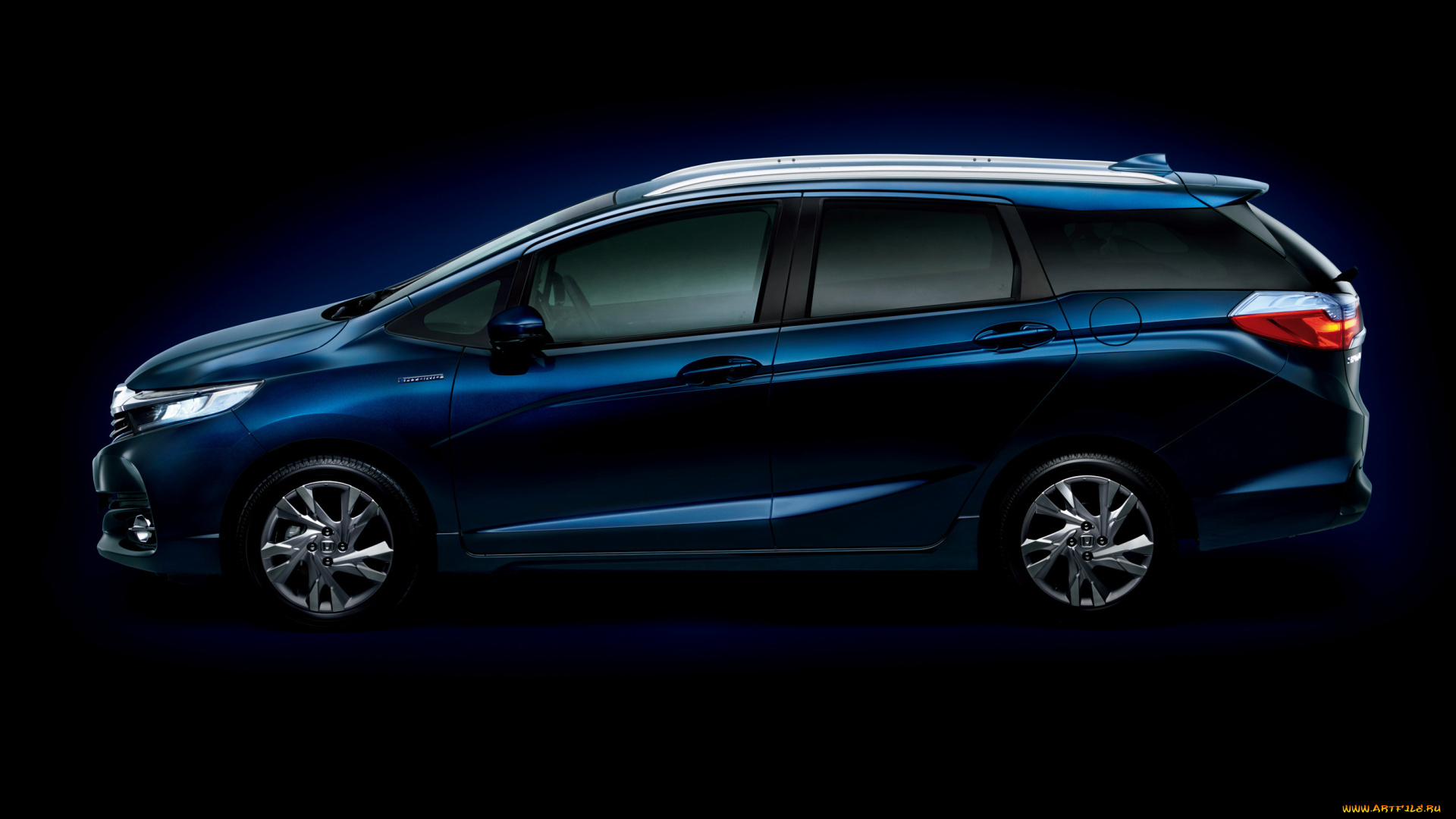 автомобили, honda, shuttle, hydrid, 2015г, синий
