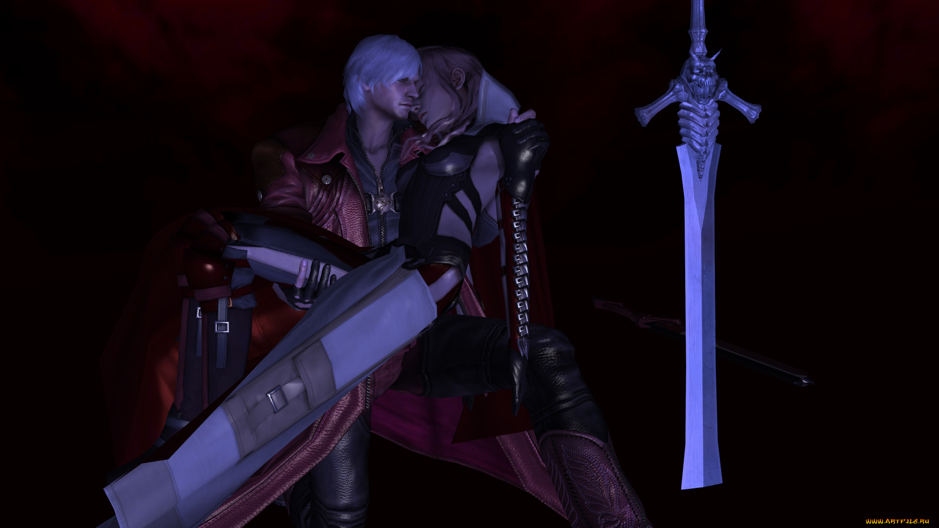 devil, may, cry, 4, видео, игры, девушка, парень