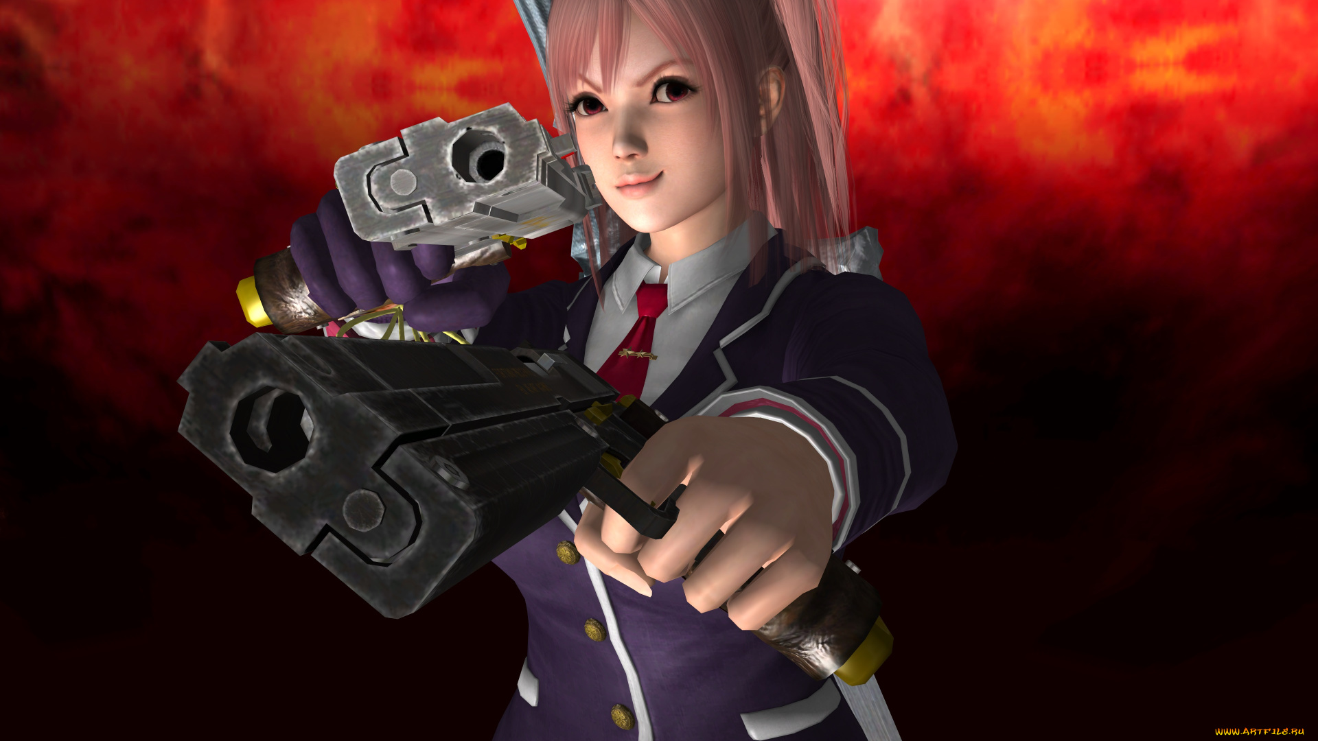 devil, may, cry, 4, видео, игры, оружие, фон, взгляд, девушка