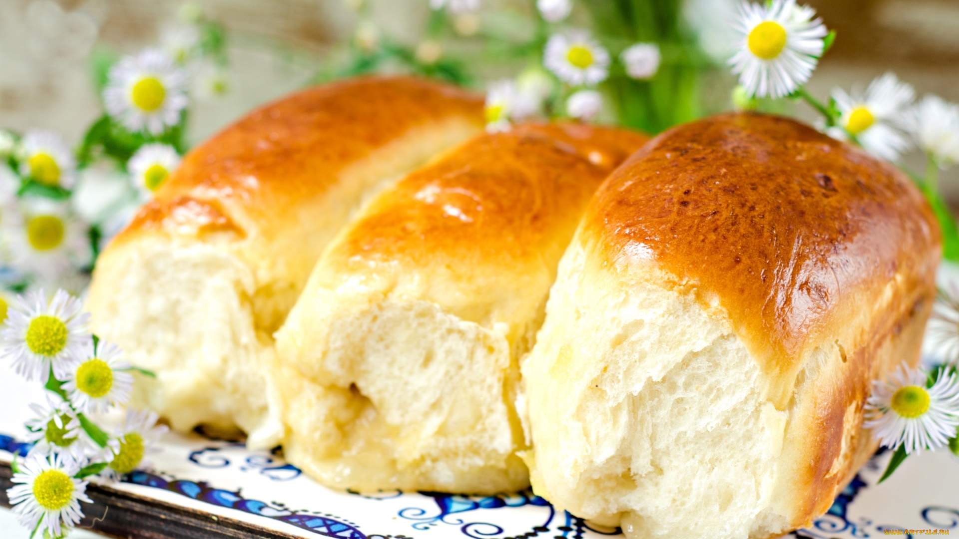 еда, хлеб, , выпечка, цветы, аппетитные, выпечка, булочки