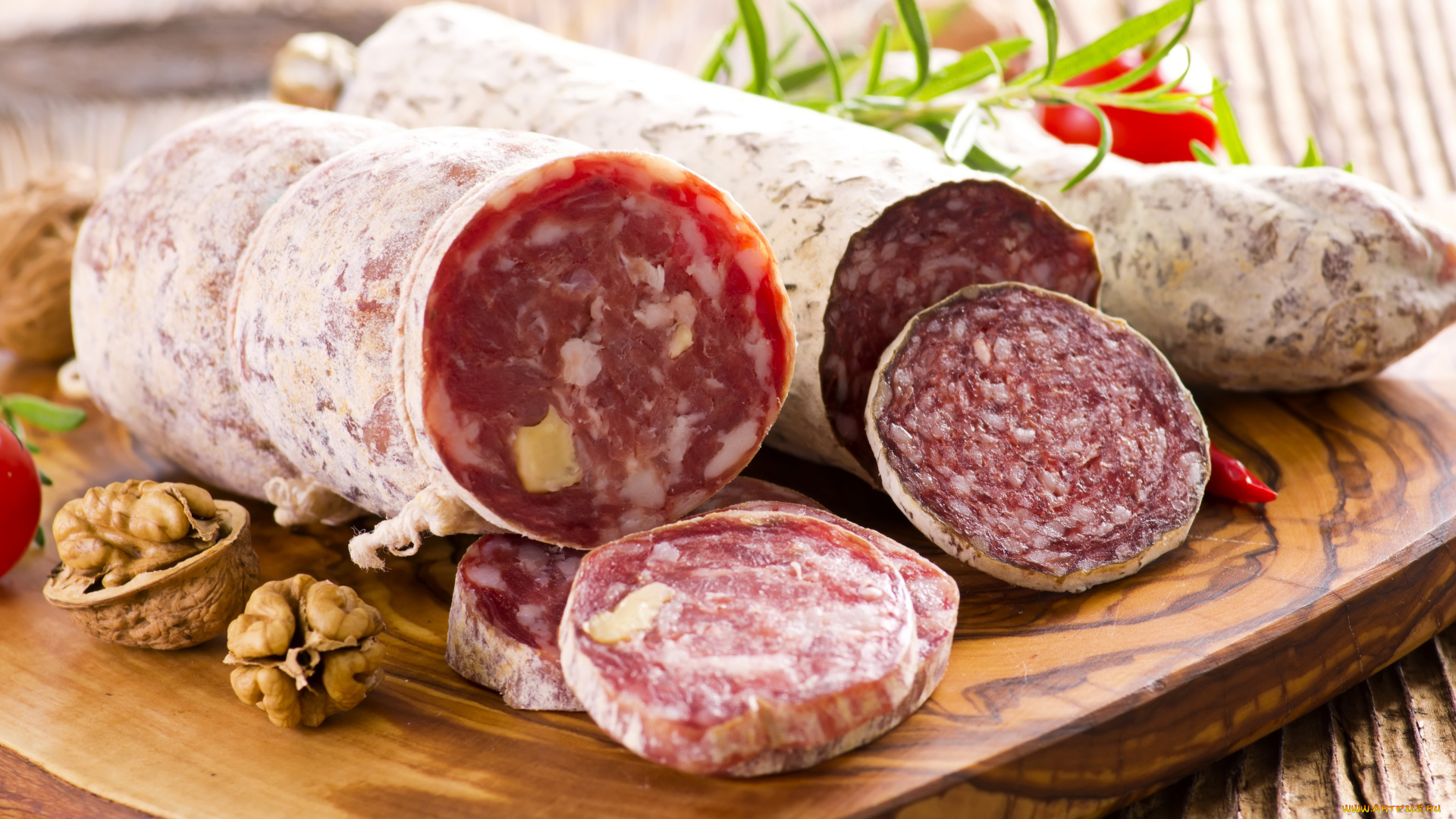 еда, колбасные, изделия, колбаса, орехи