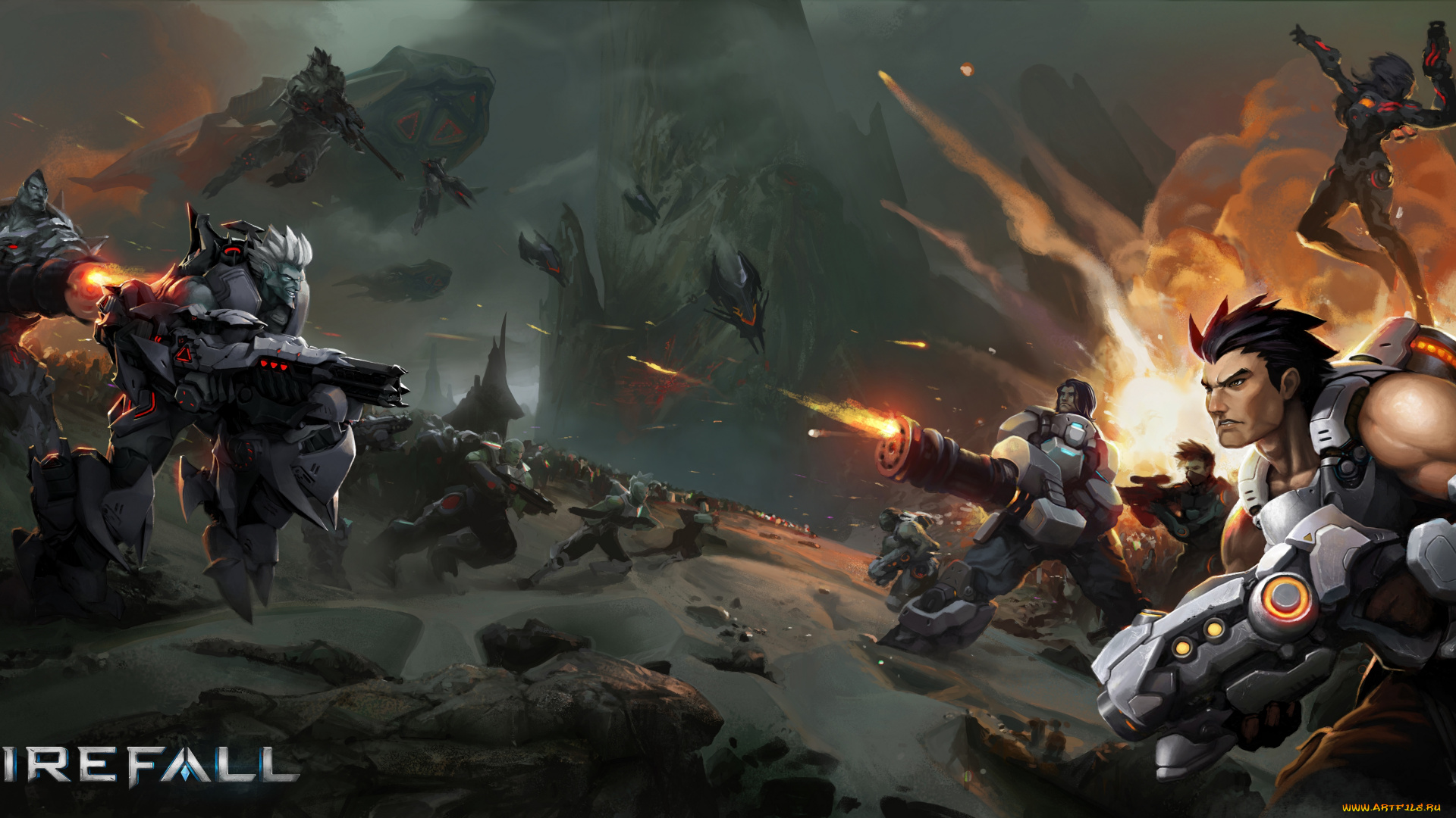 firefall, видео, игры, -, firefall, шутер, action, игра, онлайн