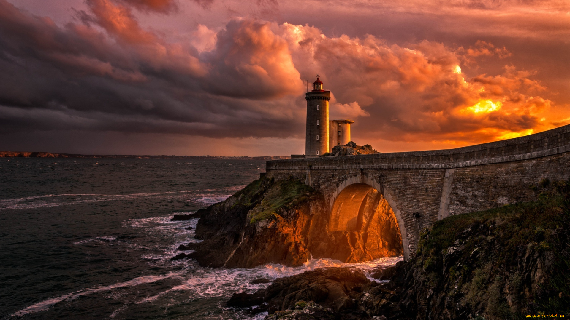 природа, маяки, море, маяк, волнорез, пейзаж, мост