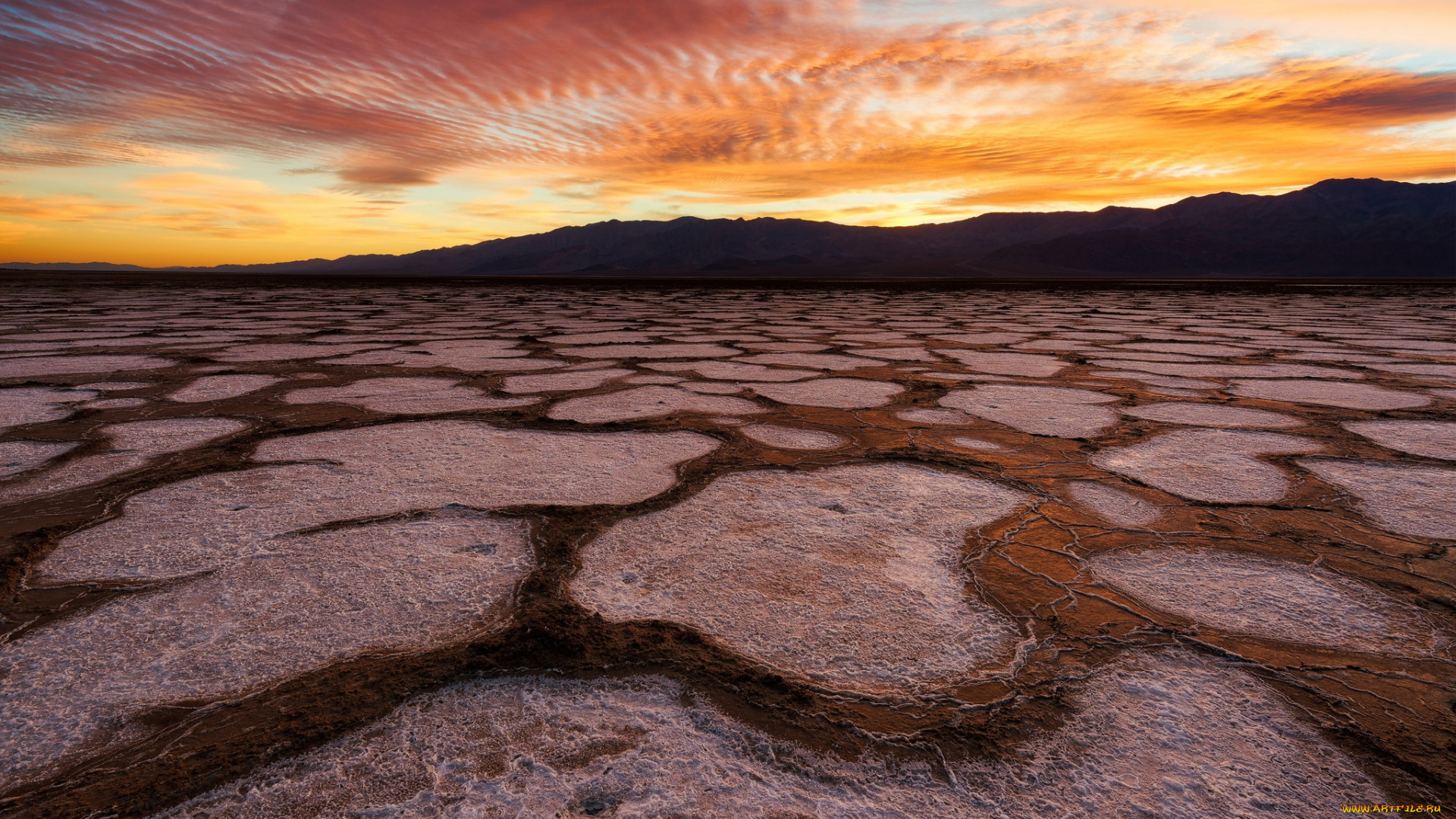 природа, пустыни, сша, штат, калифорния, долина, смерти, пустыня, вечер, небо