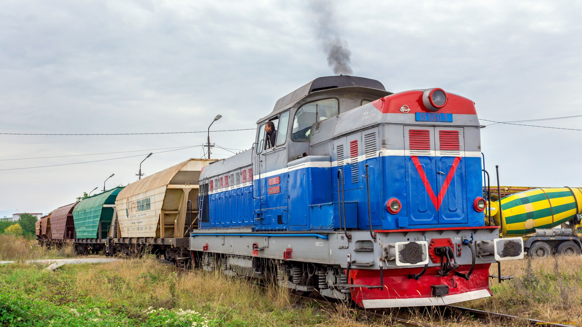 техника, поезда, дорога, железная, состав, локомотив, рельсы