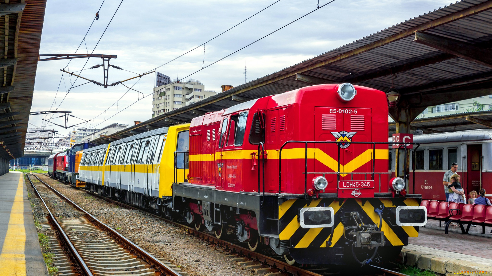 техника, поезда, состав, рельсы, дорога, железная, локомотив