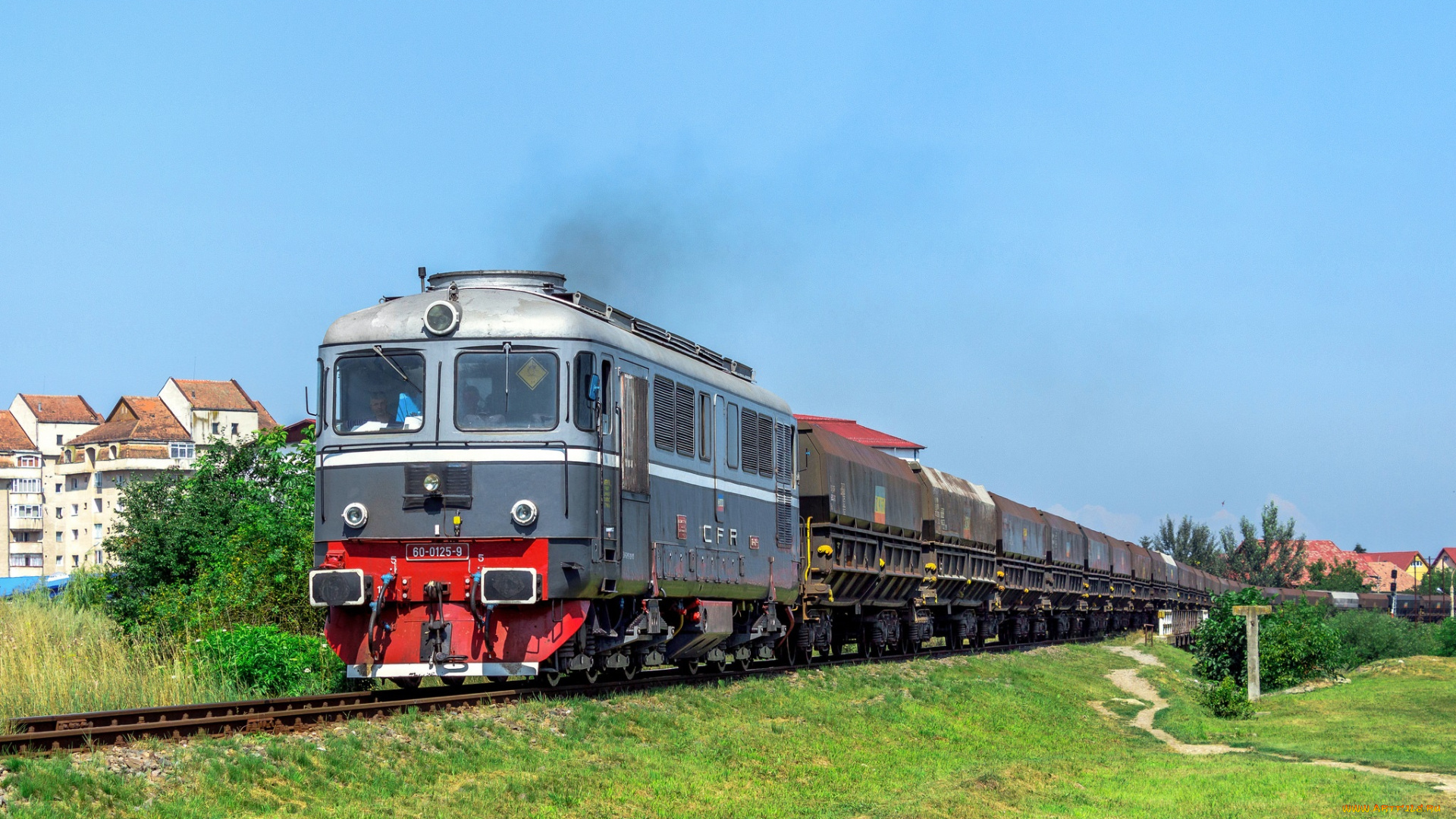 техника, поезда, состав, железная, локомотив, дорога, рельсы