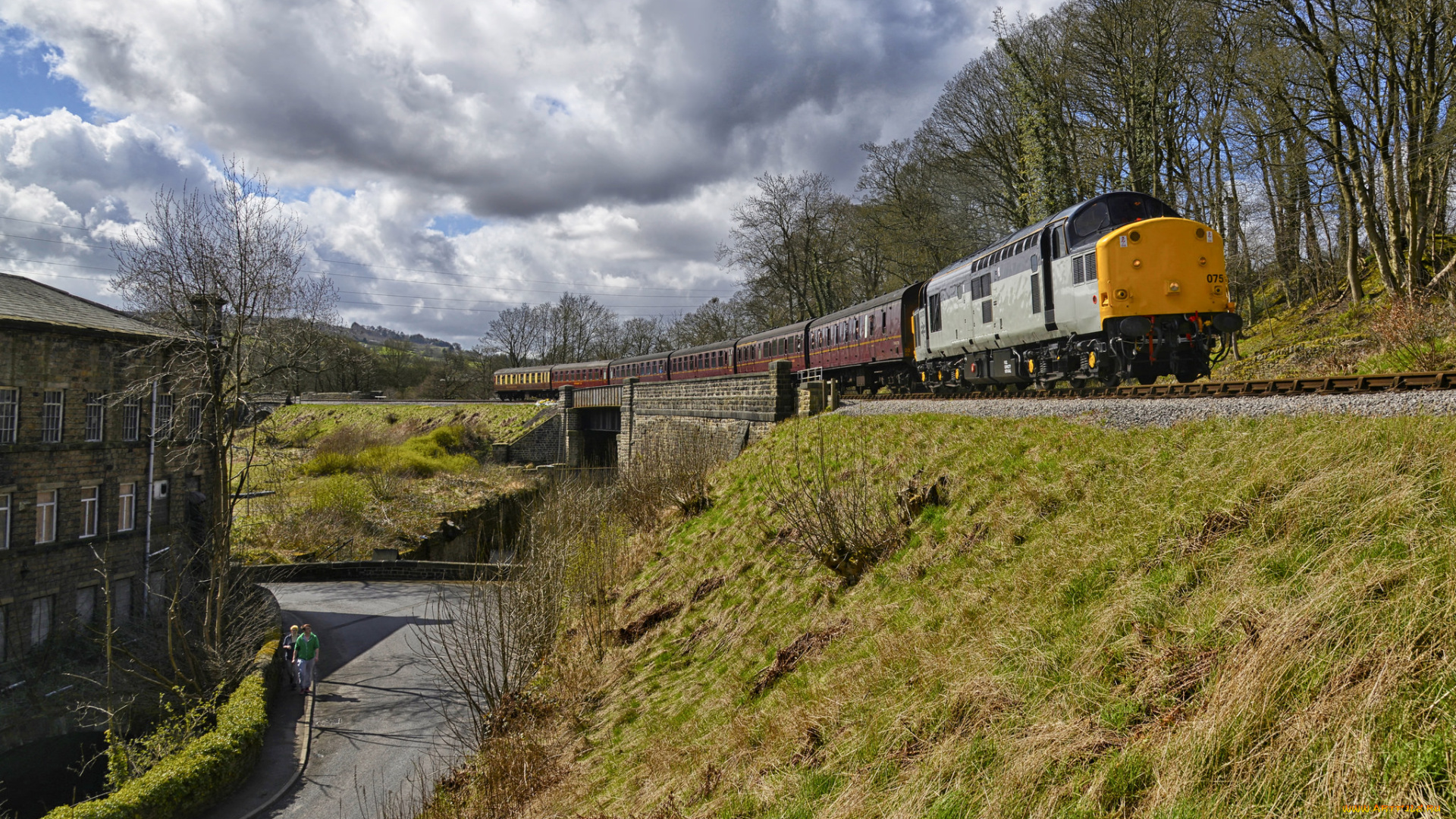 техника, поезда, железная, дорога, рельсы, локомотив, состав