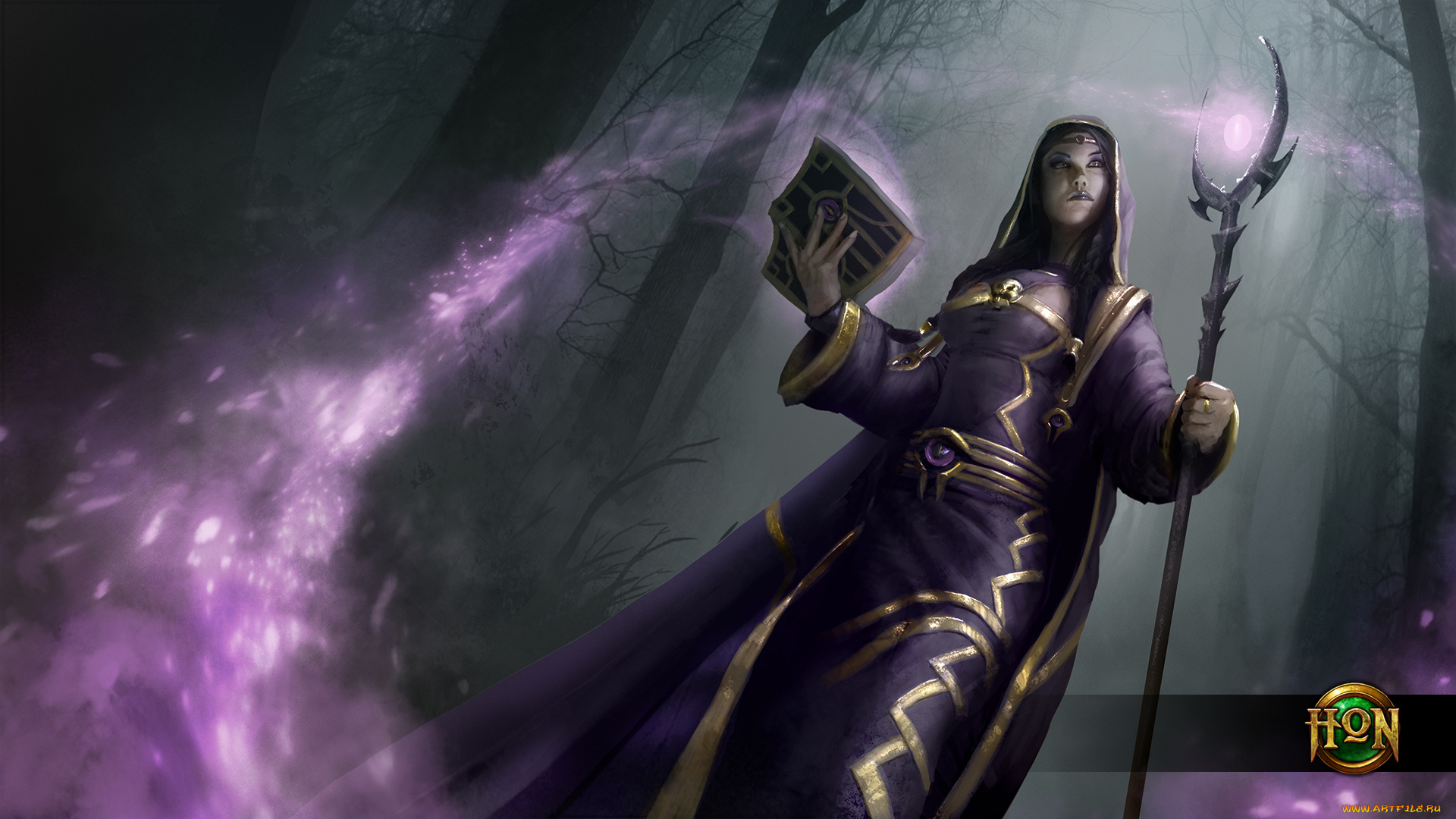 видео, игры, heroes, of, newerth, посох, книга, sister, death, martyr, heroes, of, newerth, смерть, девушка