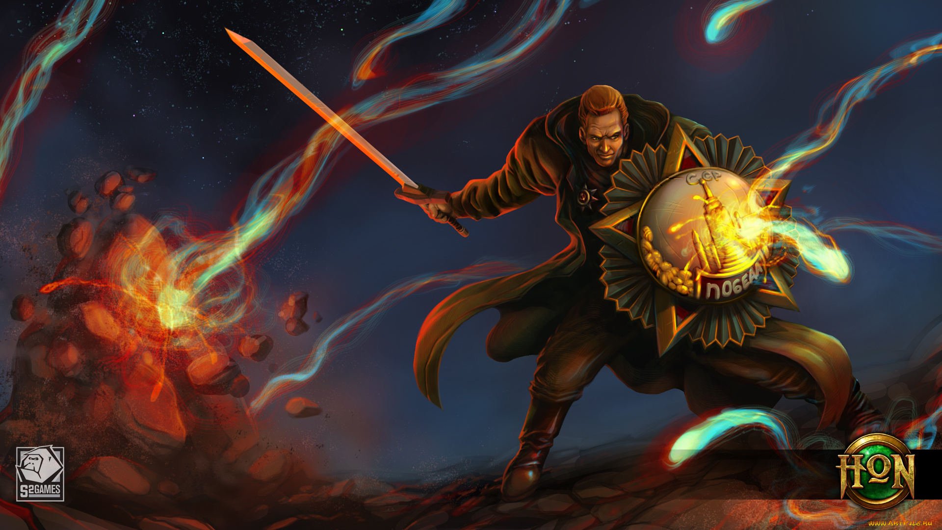 видео, игры, heroes, of, newerth, солдат, щит, меч, liberator, ссср, победа, русский, jeraziah, heroes, of, newerth