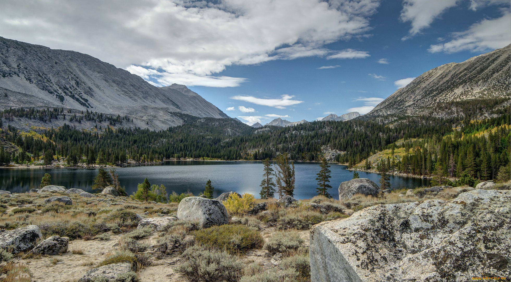 природа, реки, озера, озеро, лес, горы