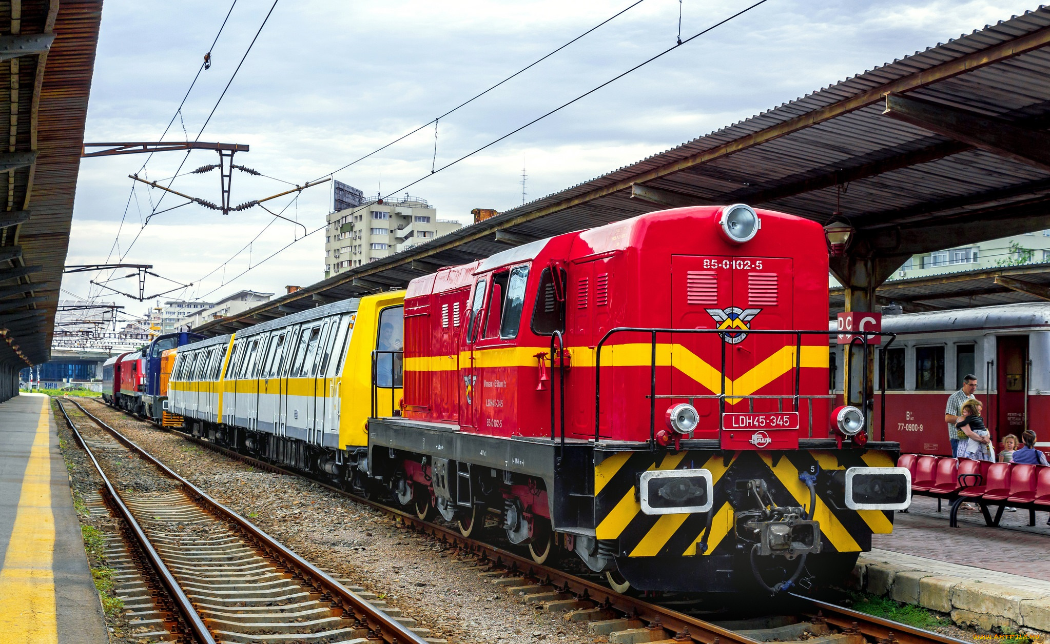 техника, поезда, состав, рельсы, дорога, железная, локомотив