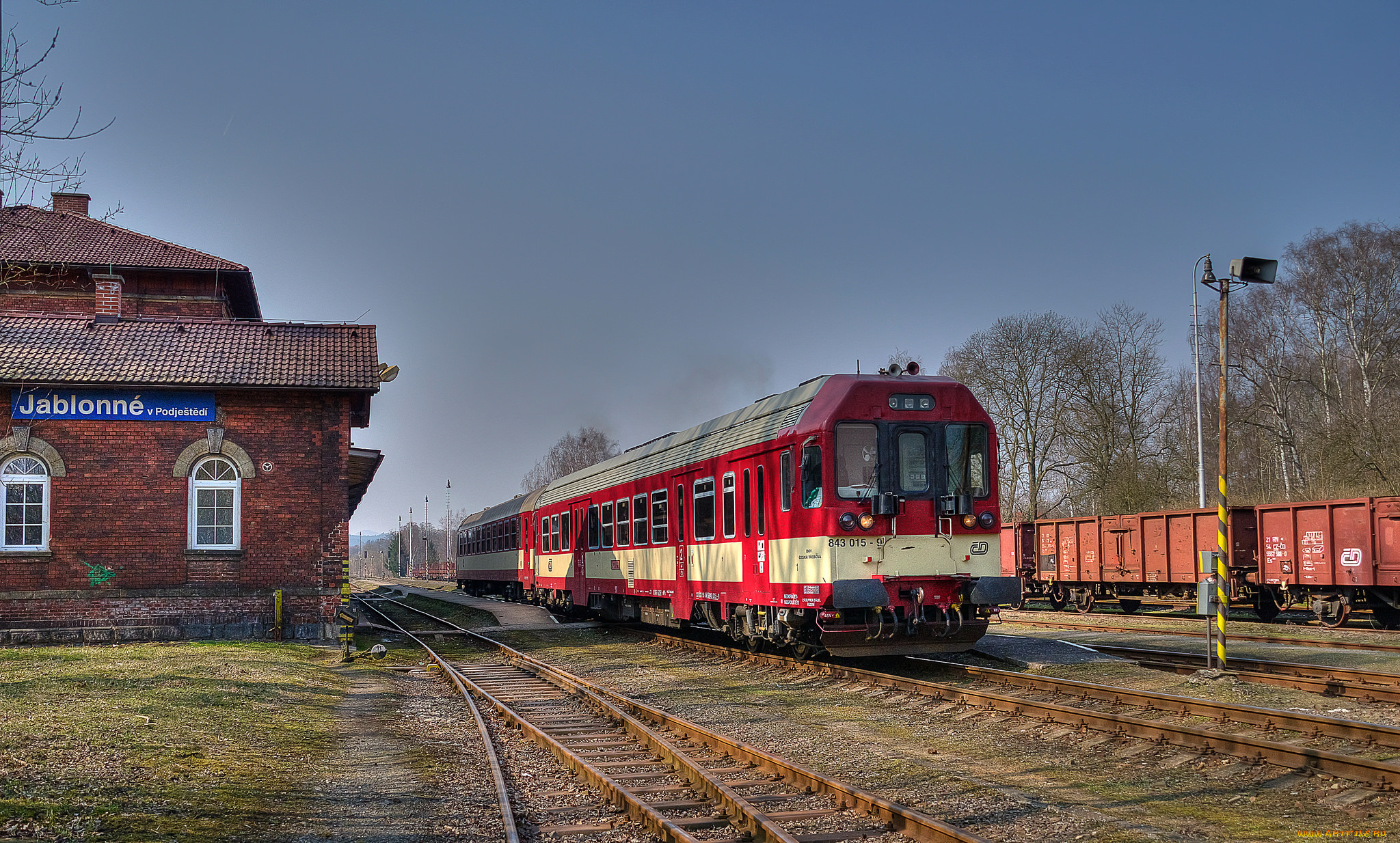 техника, поезда, железная, дорога, рельсы, локомотив, состав