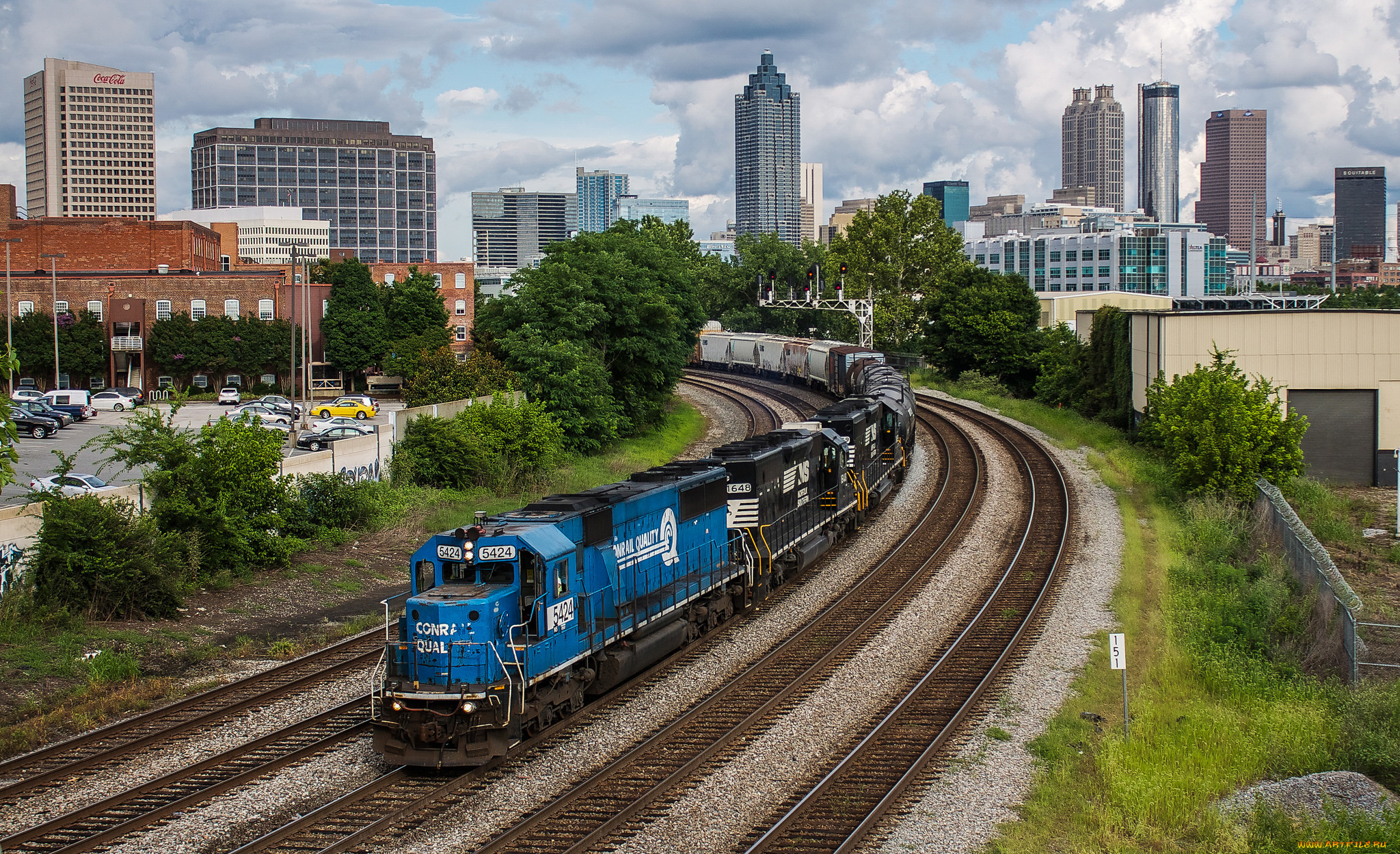 техника, поезда, железная, дорога, рельсы, локомотив, состав