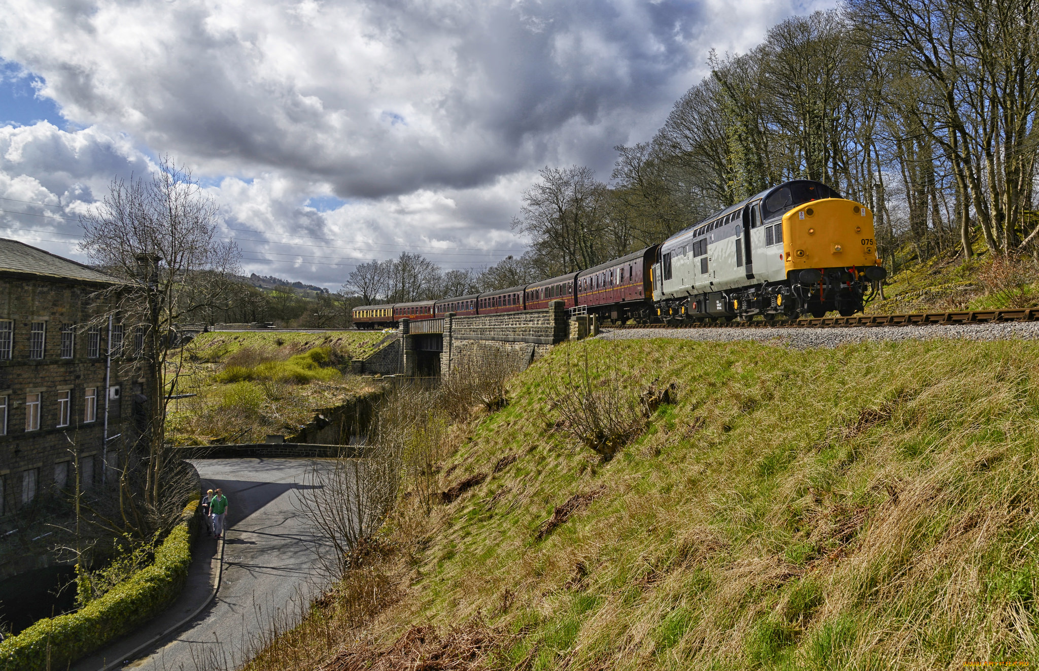 техника, поезда, железная, дорога, рельсы, локомотив, состав