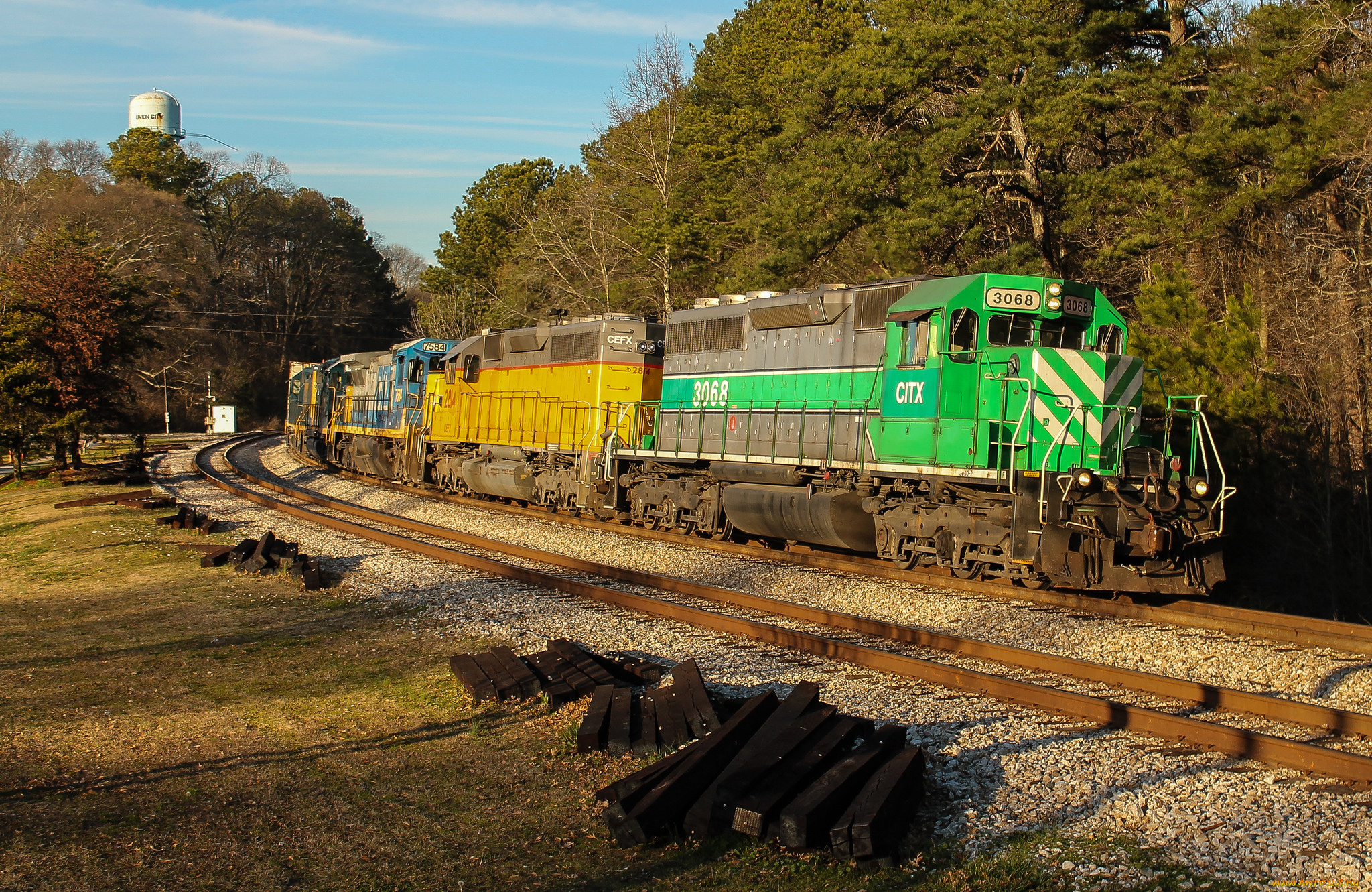 техника, поезда, железная, дорога, рельсы, локомотив, состав