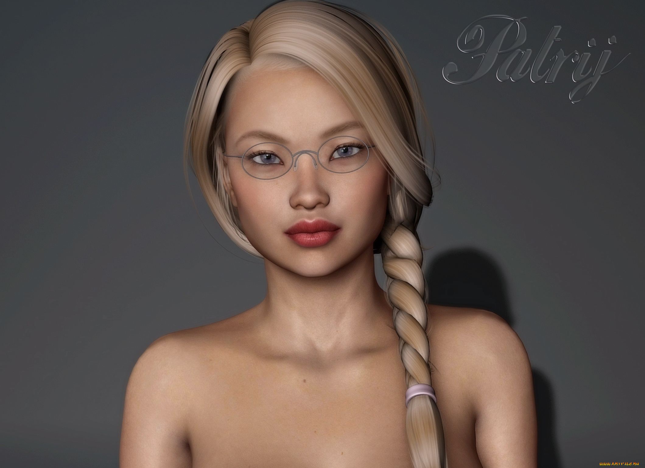 3д, графика, портрет, , portraits, очки, фон, взгляд, девушка