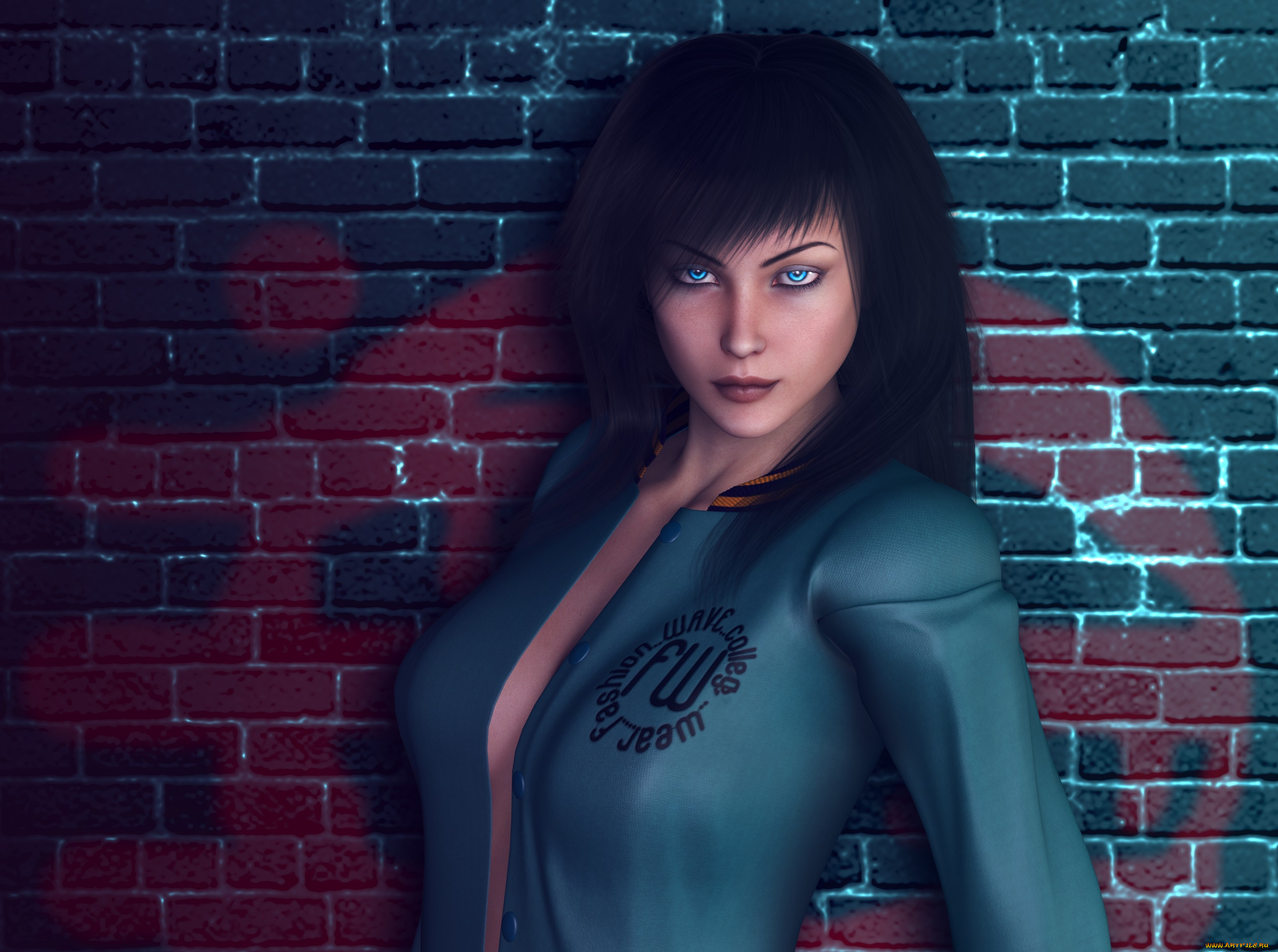 3д, графика, люди, , people, фон, взгляд, девушка