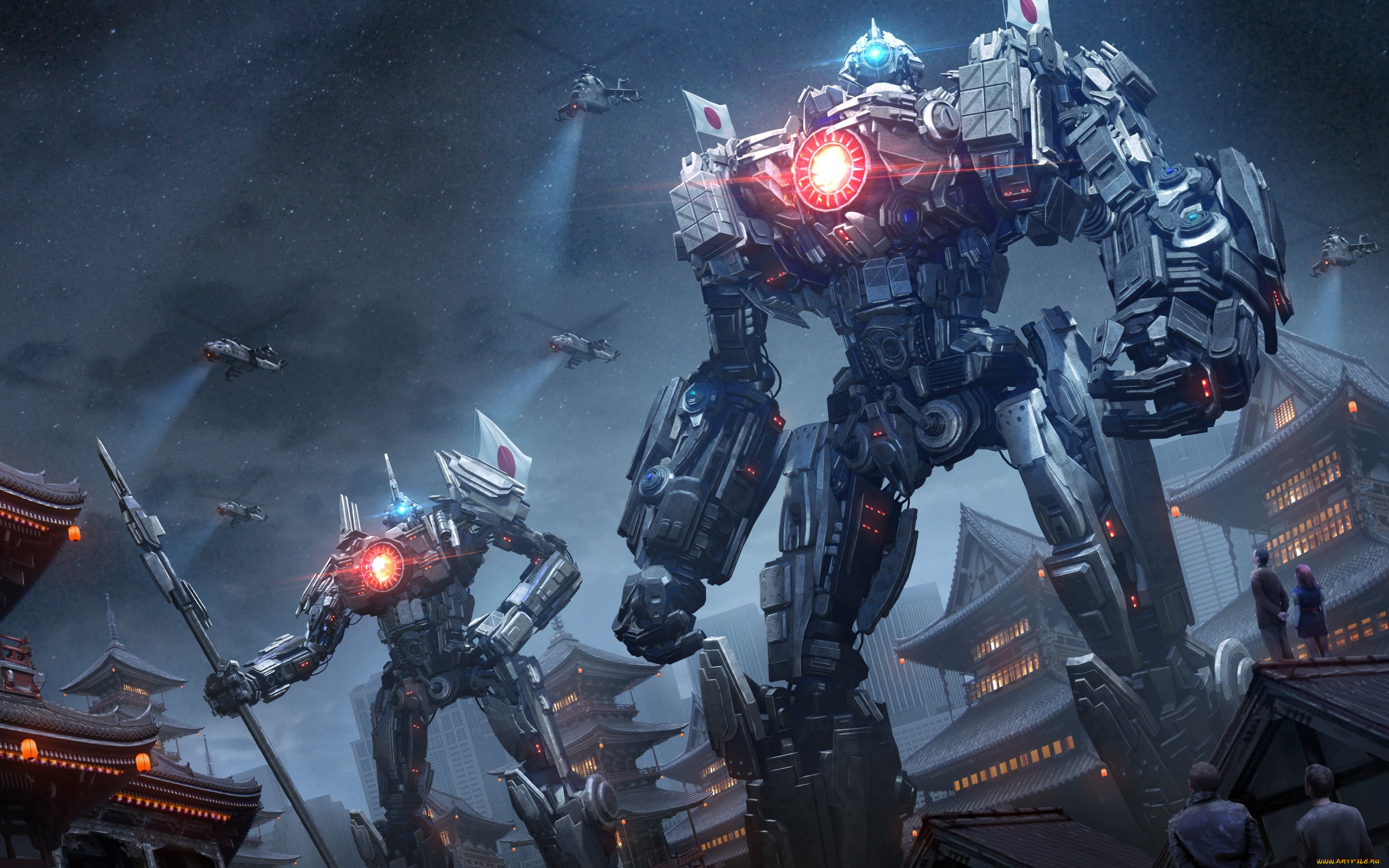 фэнтези, роботы, , киборги, , механизмы, гиганты, гогод, ночь, фантастика, jaeger, cyberpunk, арт, cyborg, robot, fan, art, pacific, rim