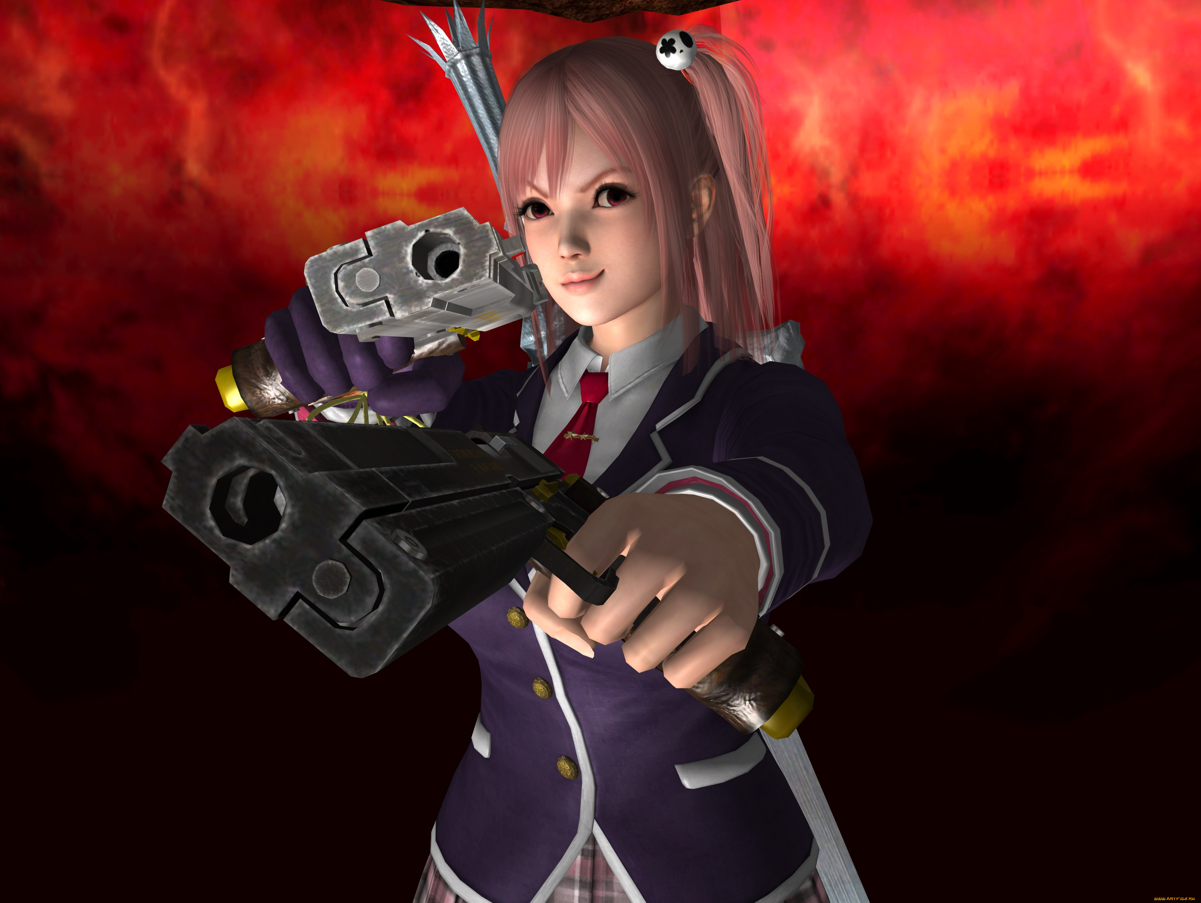 devil, may, cry, 4, видео, игры, оружие, фон, взгляд, девушка