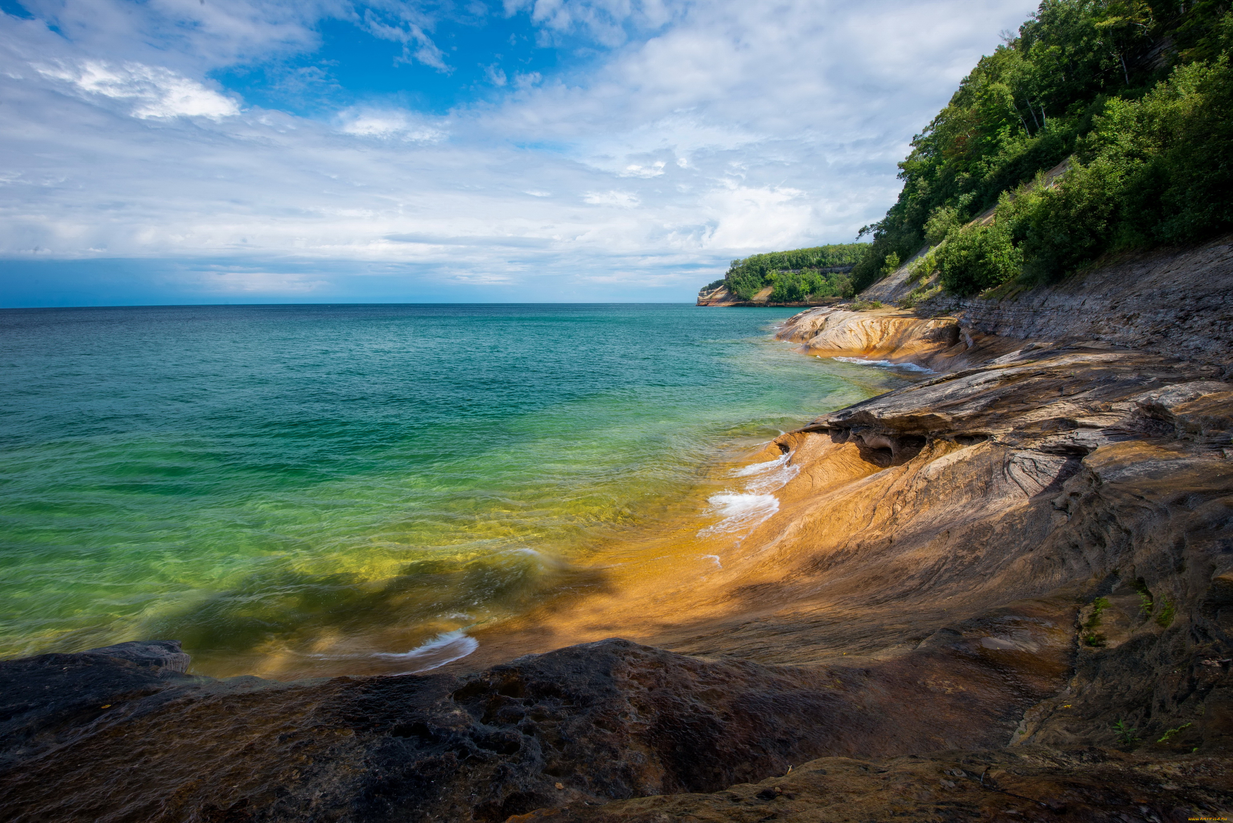 miners, beach, michigan, сша, природа, побережье, море, сша, michigan