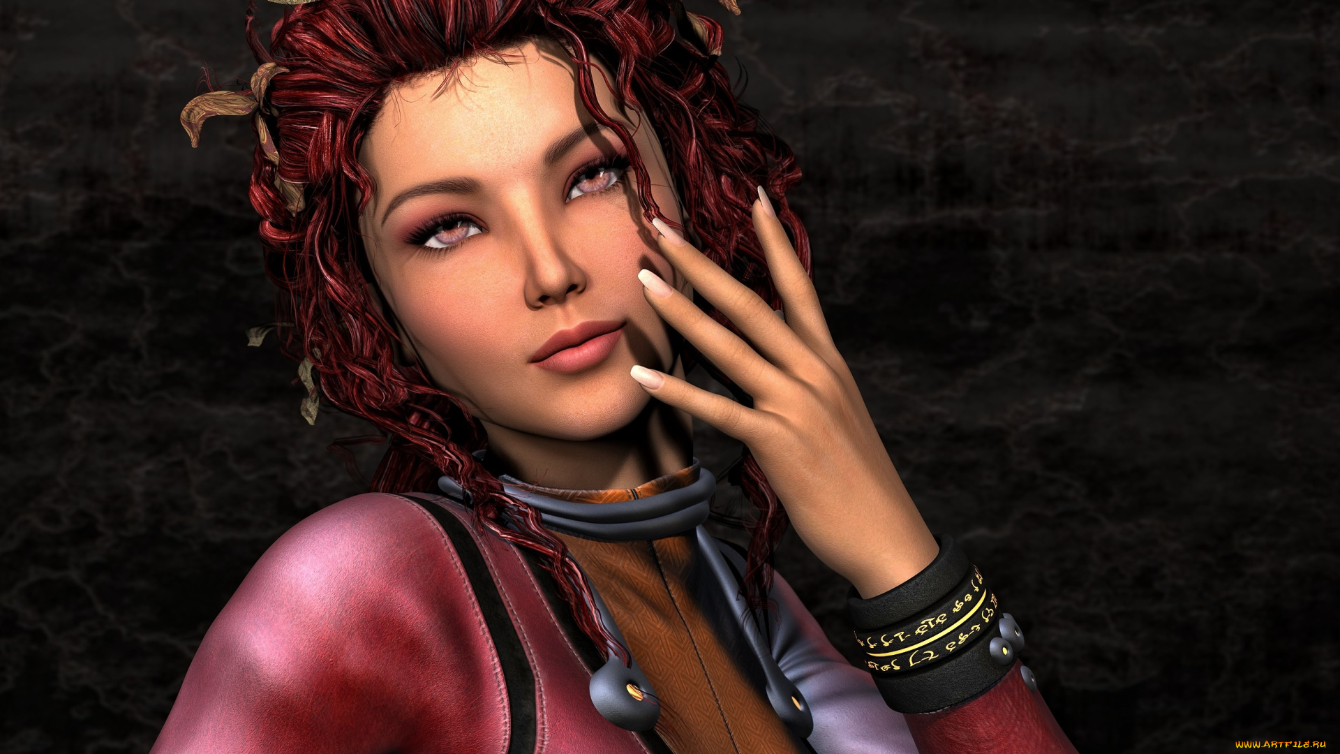 3д, графика, люди, , people, фон, девушка, взгляд