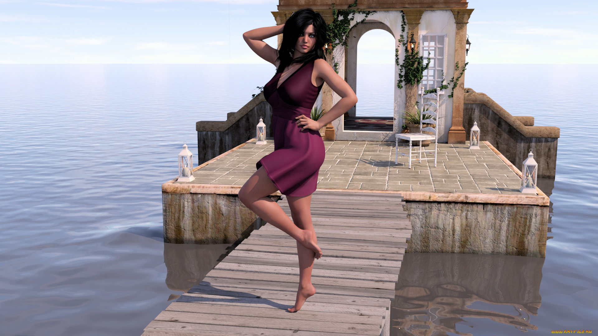 3д, графика, люди, , people, фон, взгляд, девушка