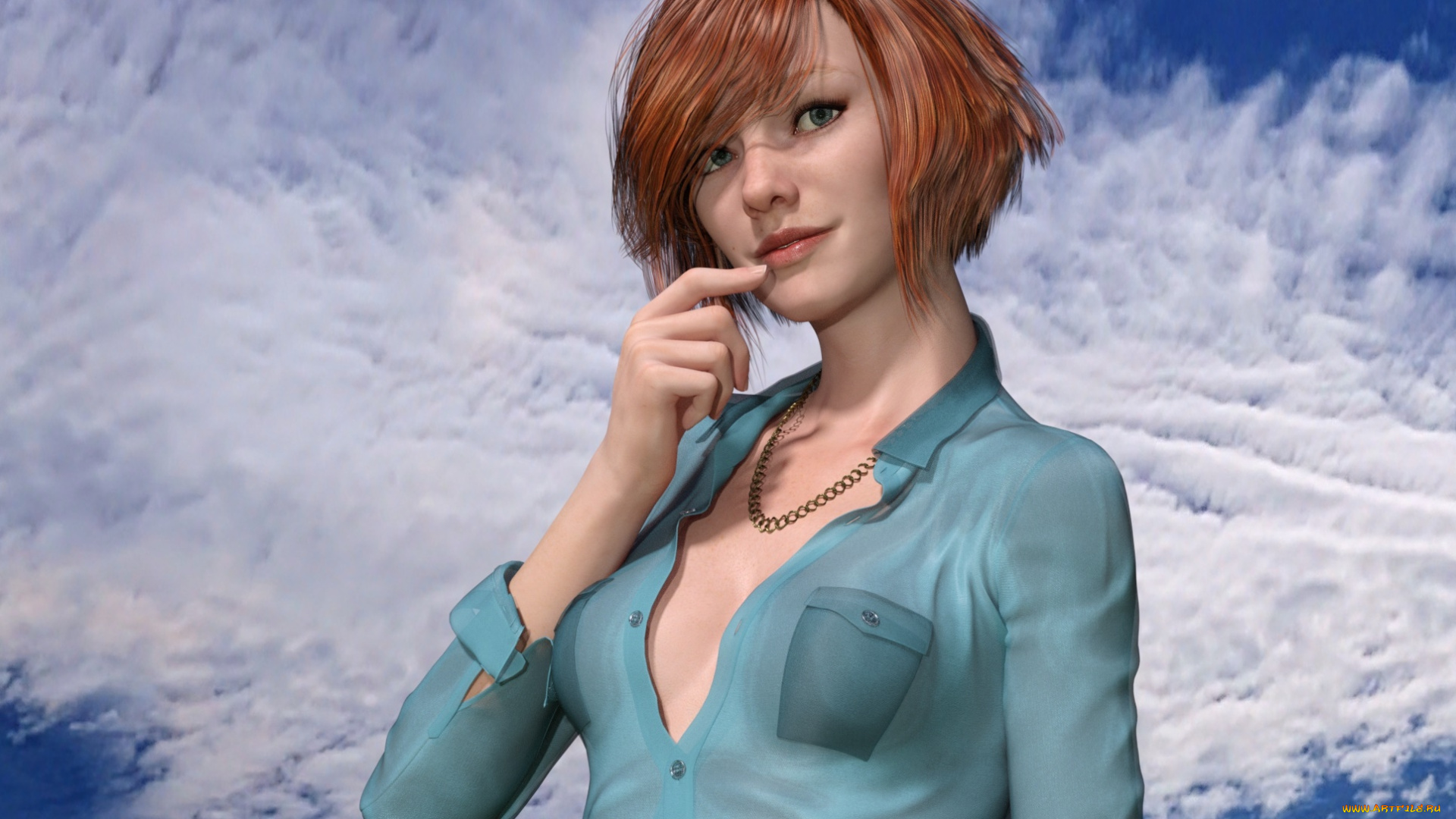 3д, графика, люди, , people, фон, взгляд, девушка