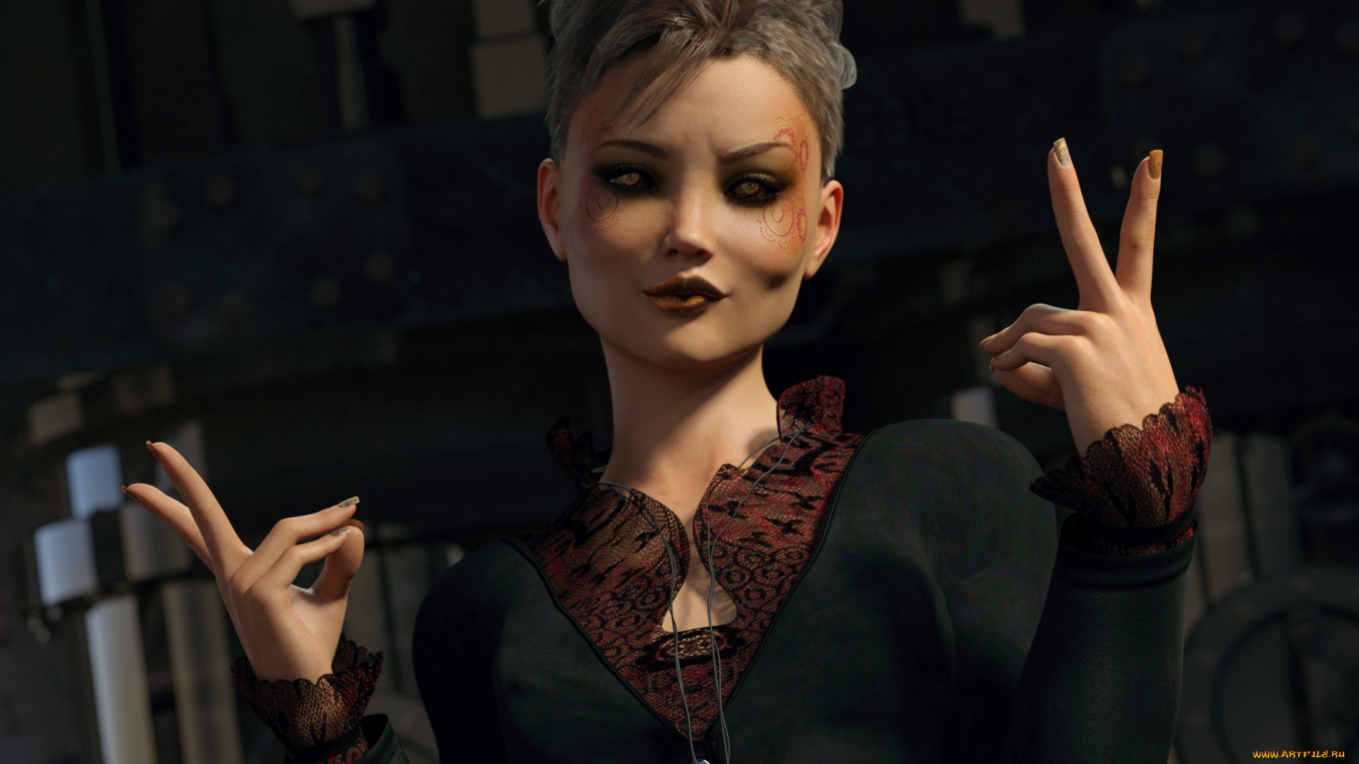 3д, графика, люди, , people, взгляд, фон, девушка