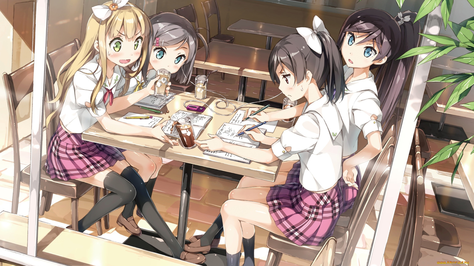 аниме, kantoku, , artbook, hentai, ouji, to, warawanai, neko