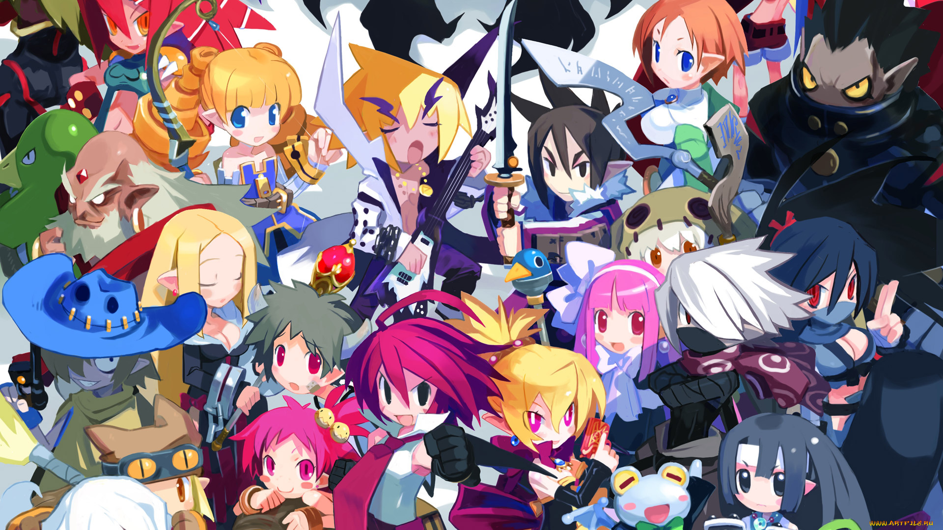 аниме, netherworld, battle, chronicle, , disgaea, персонажи