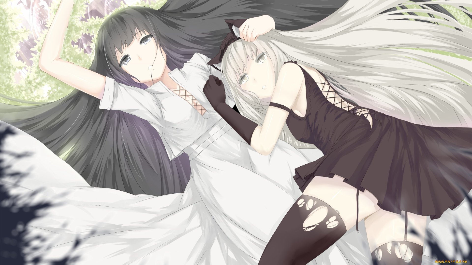 аниме, unknown, , другое, фон, взгляд, девушки