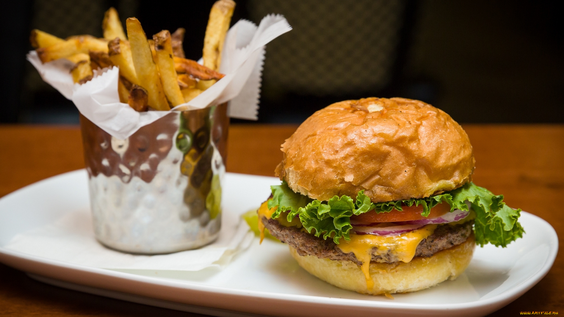 еда, бутерброды, , гамбургеры, , канапе, гамбургер, фри, картофель, салат, помидор