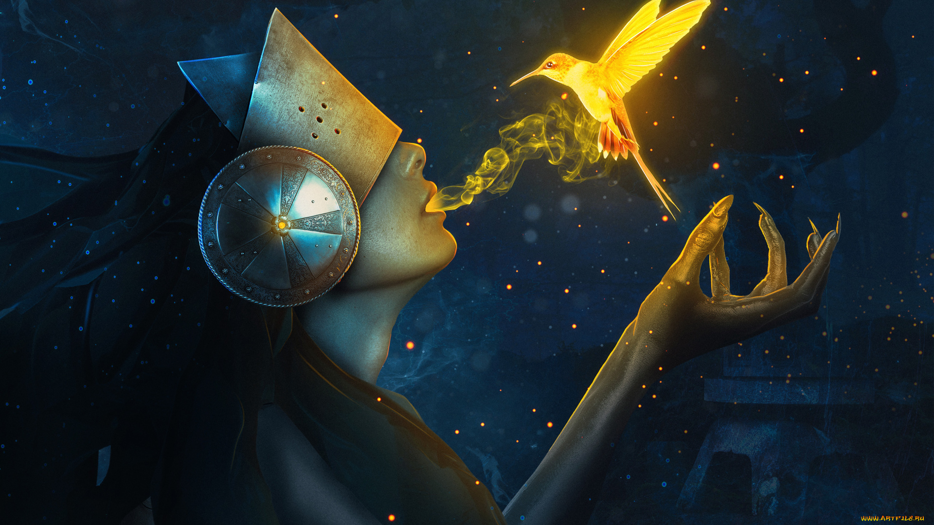 фэнтези, магия, птичка