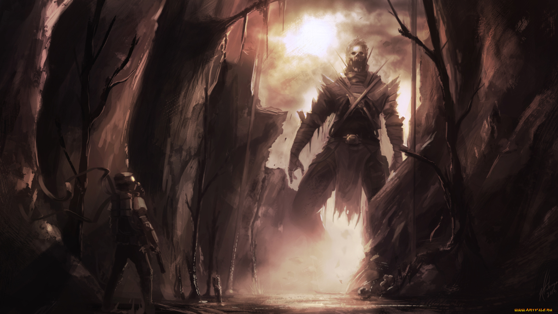 фэнтези, нежить, человек, гигант, монстр