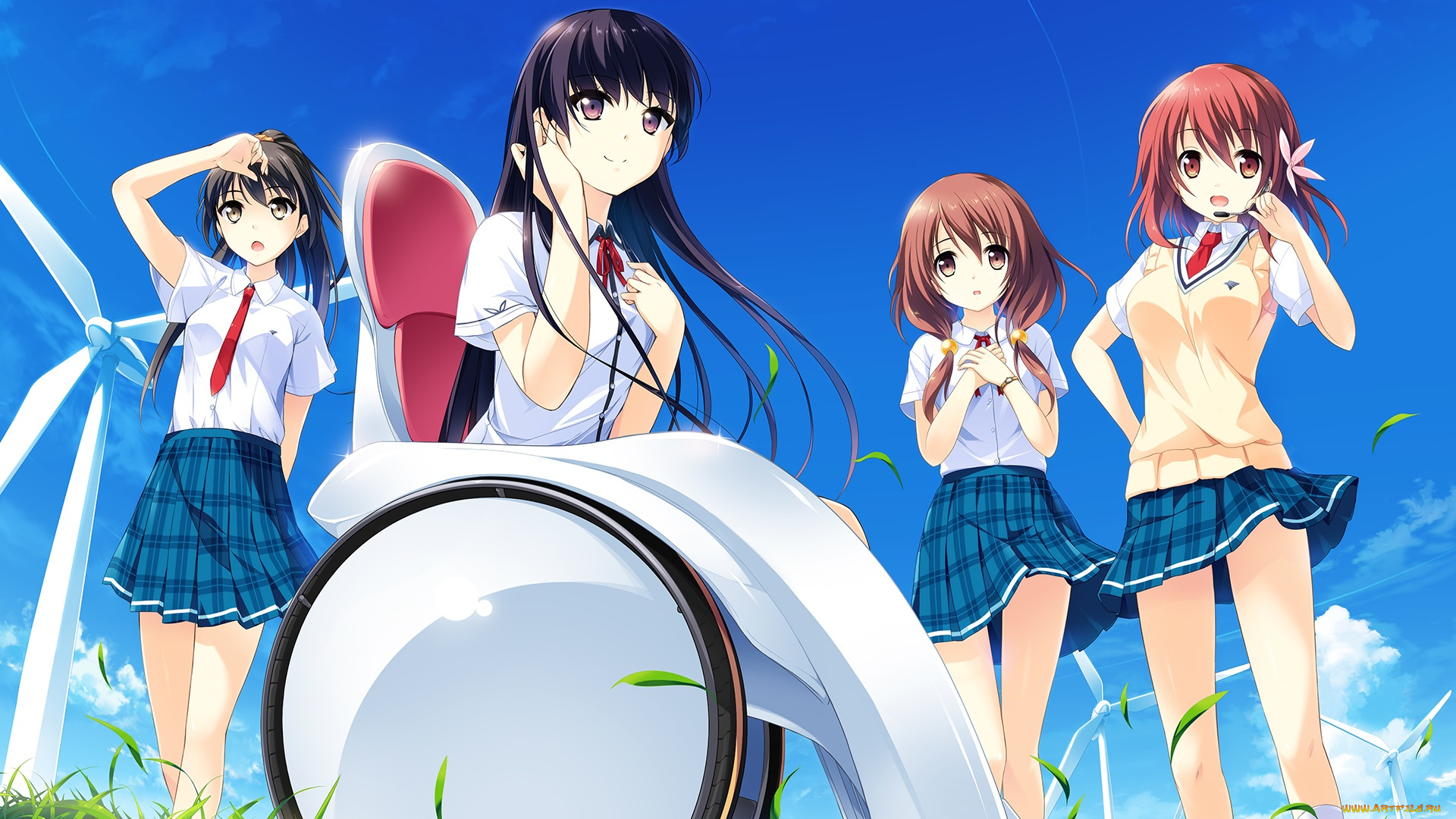 if, my, heart, wings, аниме, unknown, , другое, фон, взгляд, девушки