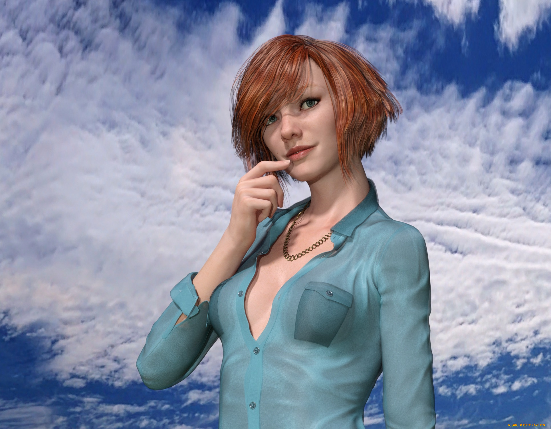 3д, графика, люди, , people, фон, взгляд, девушка