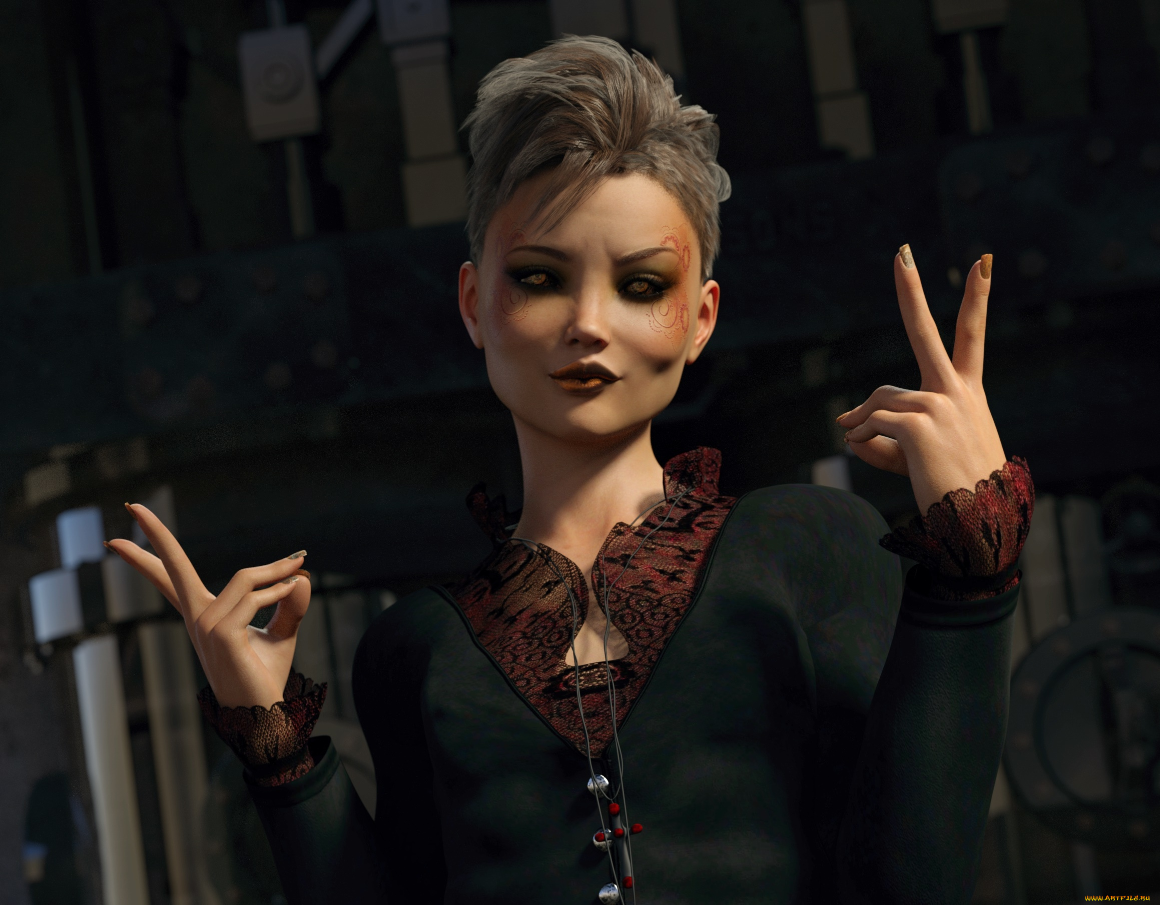 3д, графика, люди, , people, взгляд, фон, девушка