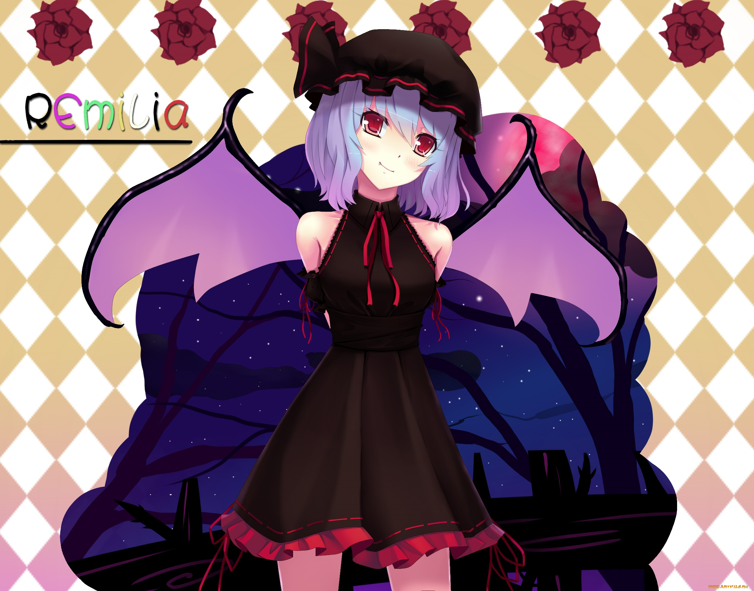 аниме, touhou, девочка