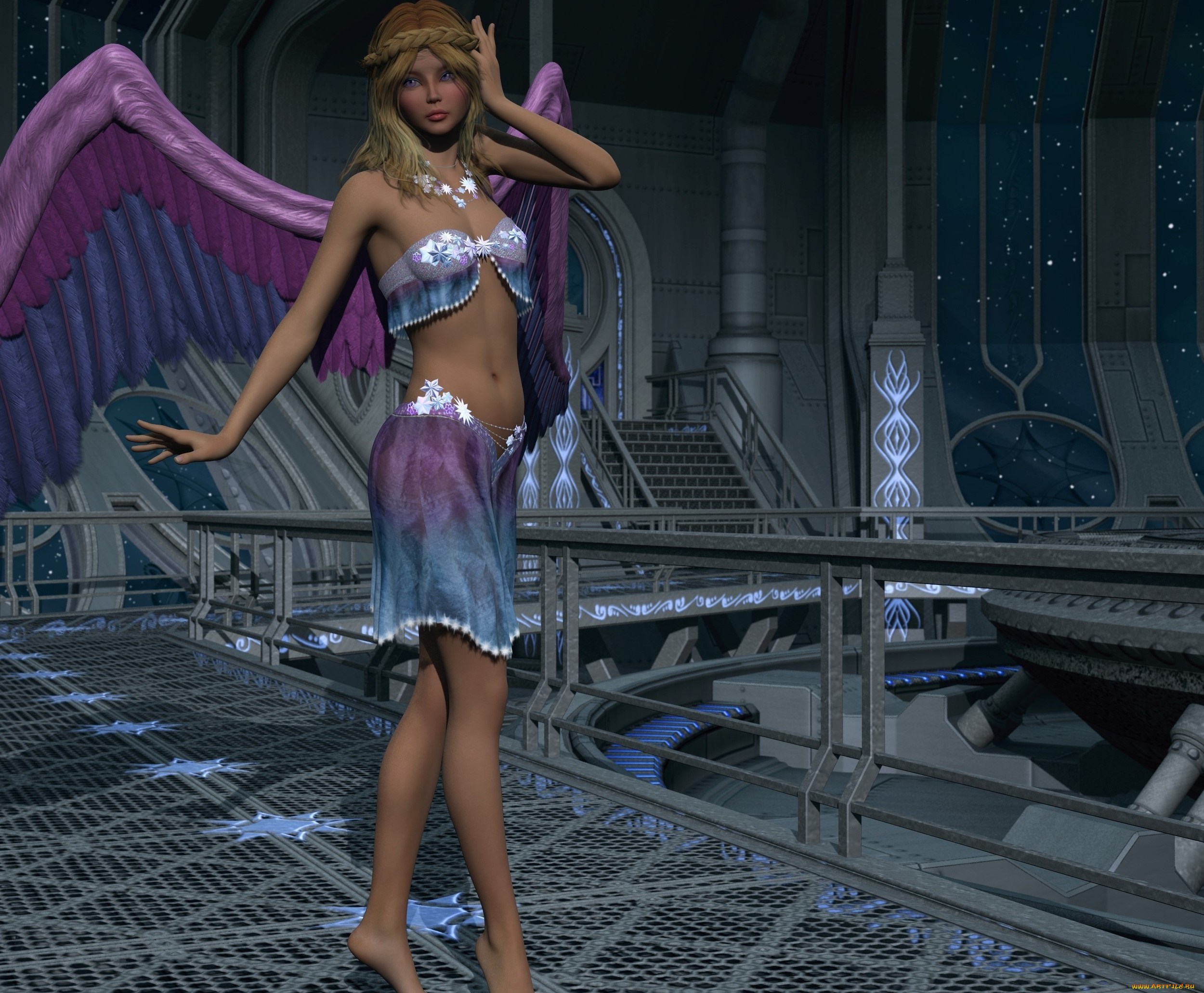 3д, графика, ангел, , angel, ангел, фон, взгляд, девушка