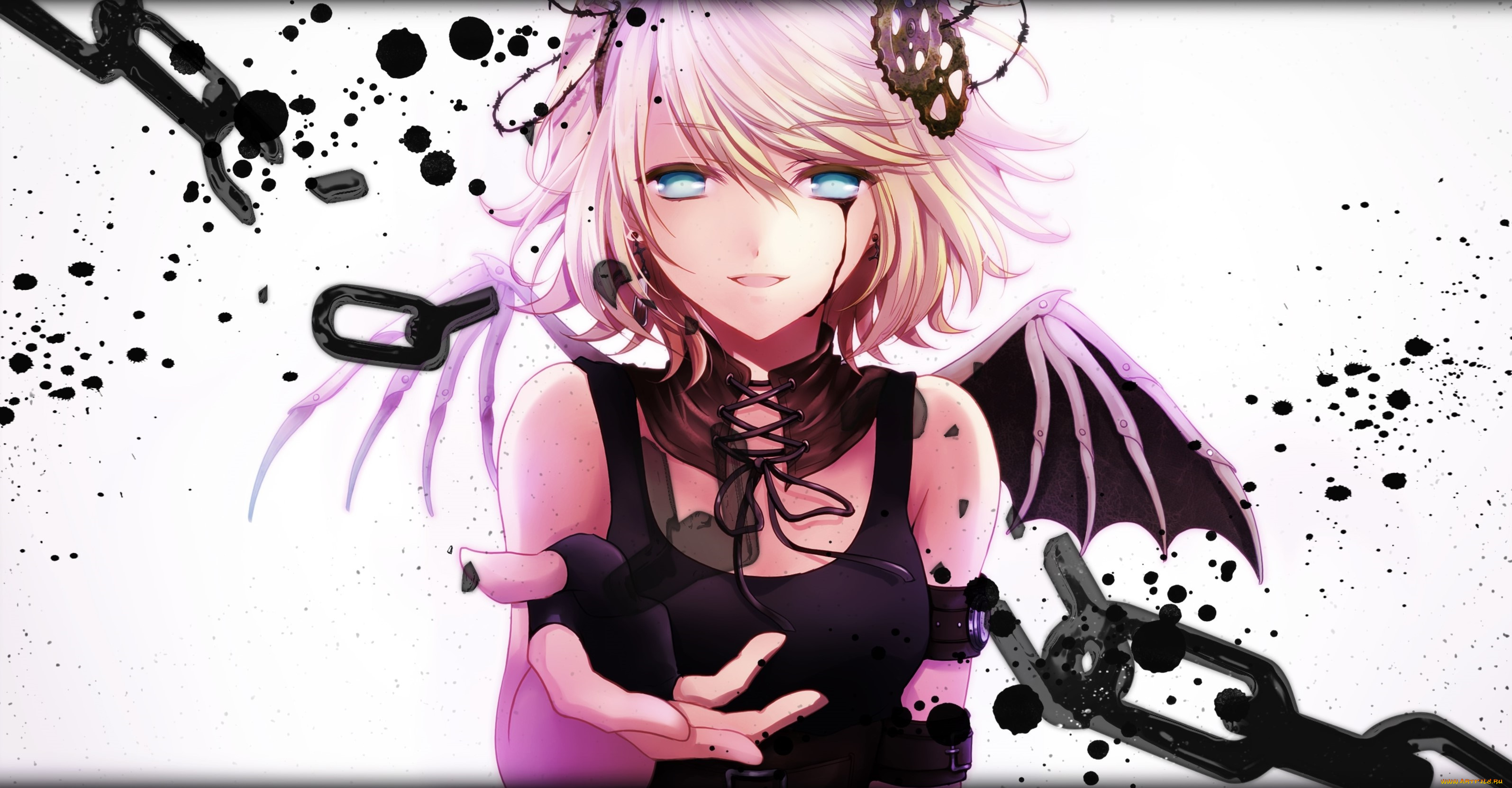 аниме, vocaloid, фон, взгляд, девушка